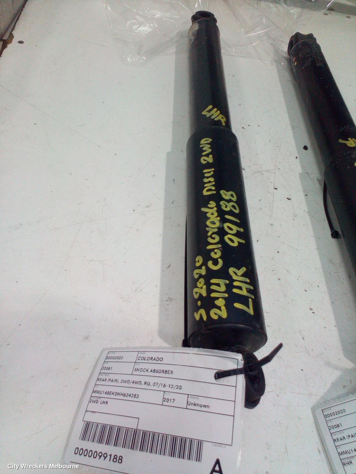 HOLDEN COLORADO 2017 Shock Absorber