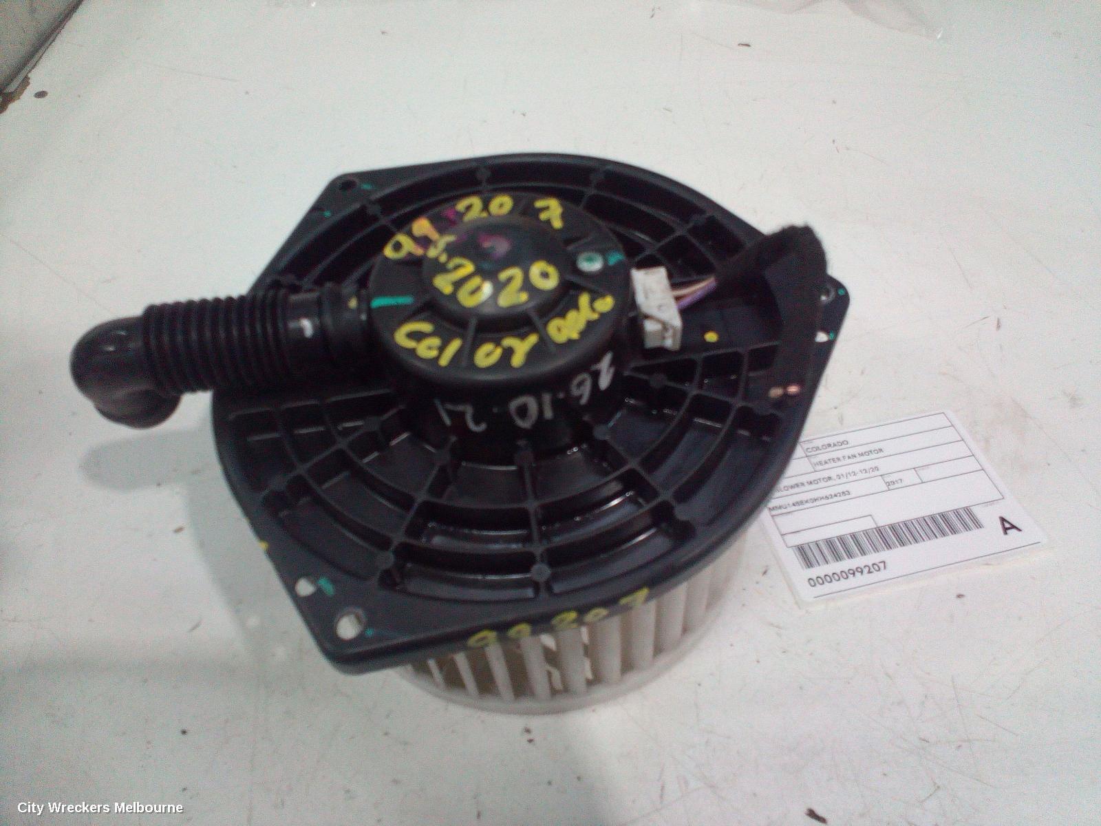 HOLDEN COLORADO 2017 Heater Fan Motor