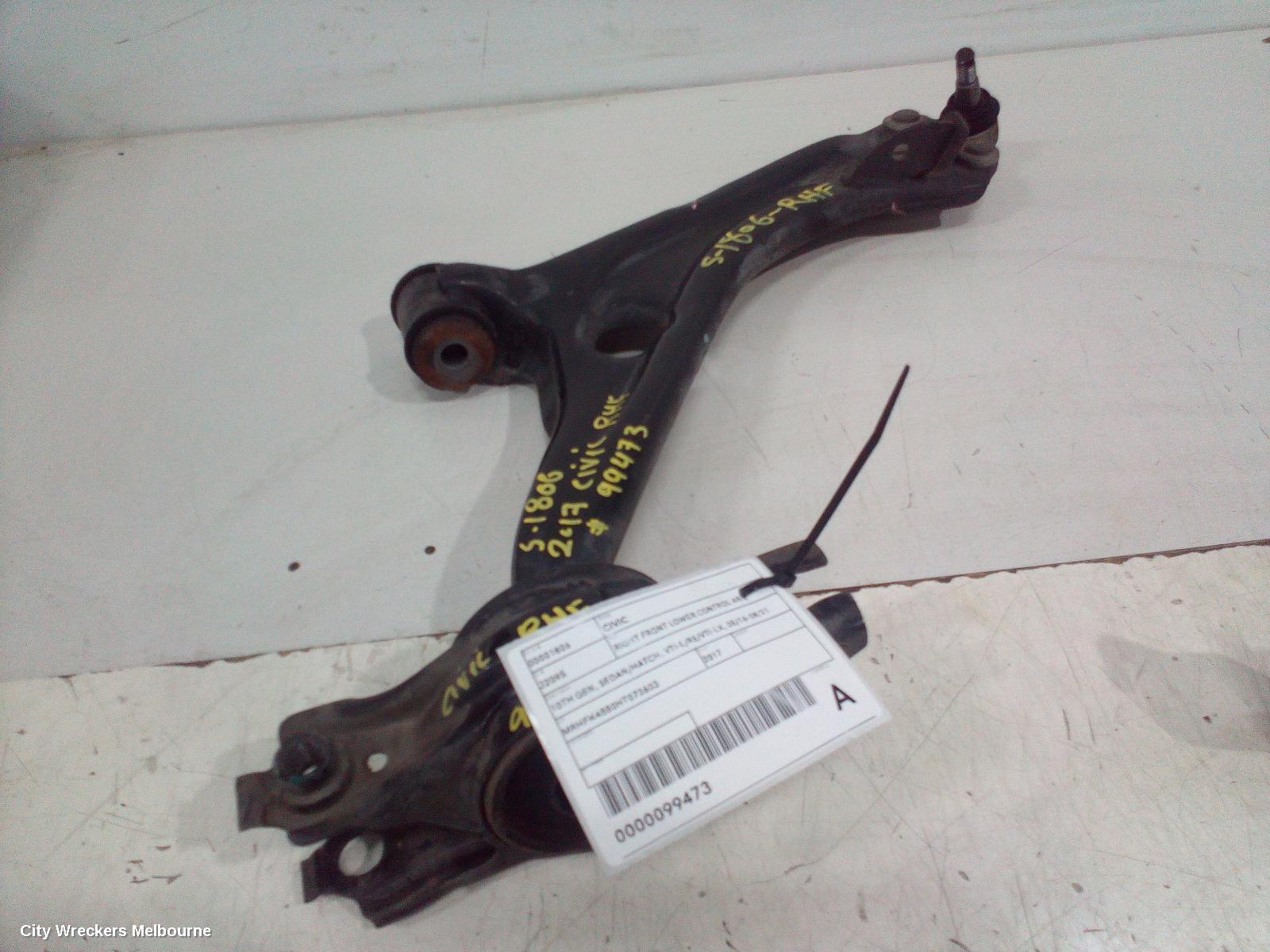 HONDA CIVIC 2017 Right Front Lower Control Arm