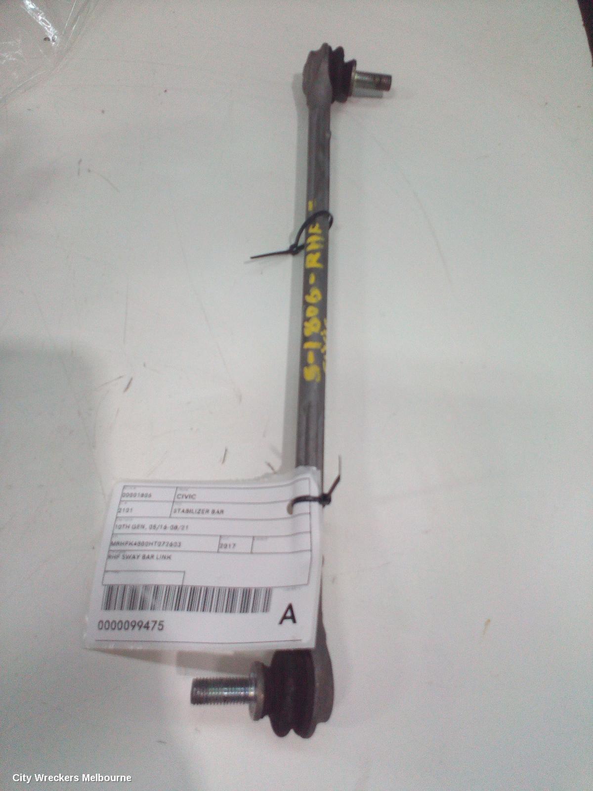 HONDA CIVIC 2017 Stabiliser Bar