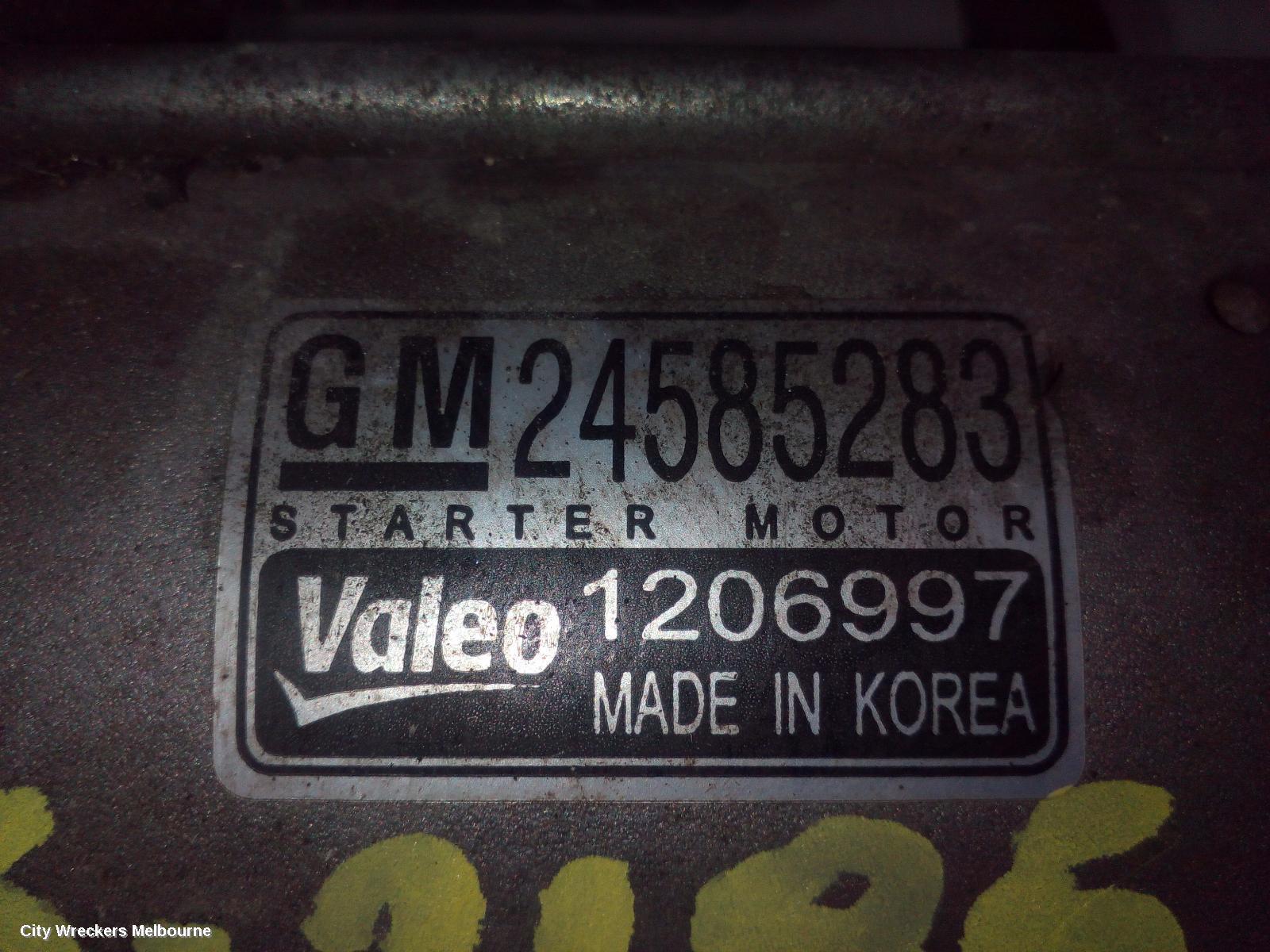 HOLDEN COLORADO 2016 Starter