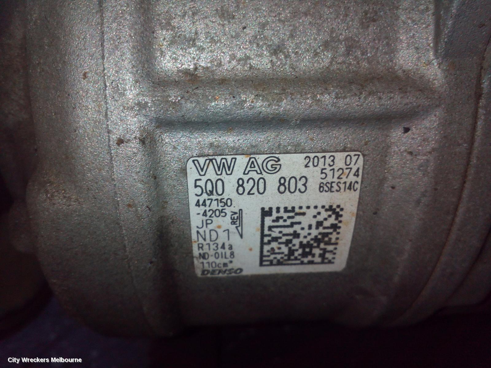 VOLKSWAGEN GOLF 2014 A/C Compressor