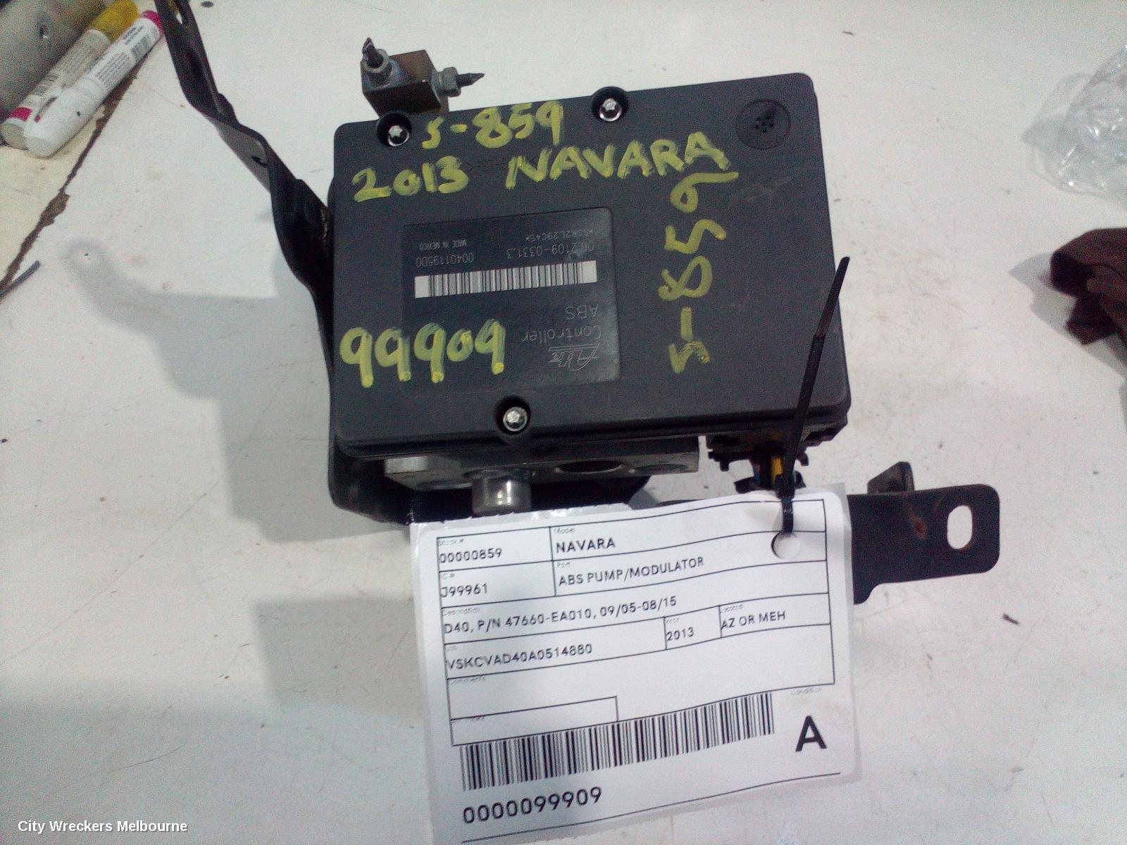 NISSAN NAVARA 2013 Abs Pump/Modulator