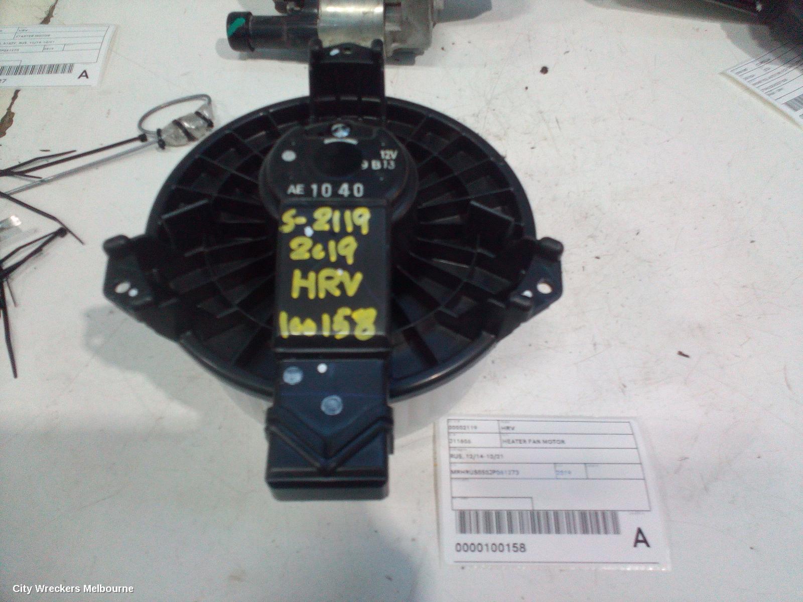 HONDA HRV 2019 Heater Fan Motor