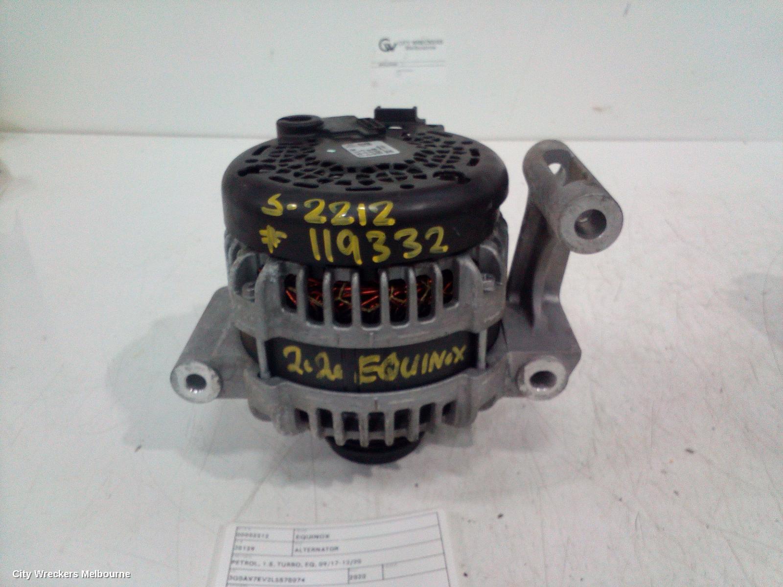 HOLDEN EQUINOX 2020 Alternator