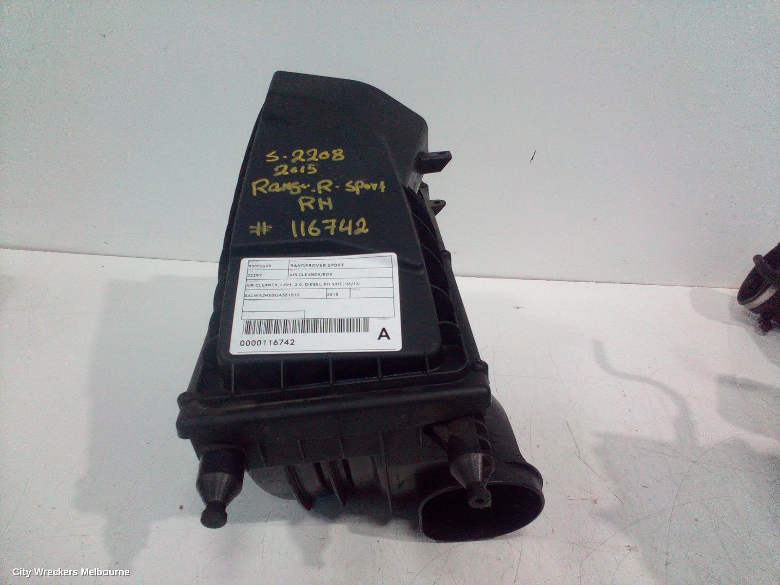 LAND ROVER RANGEROVER SPORT 2015 Air Cleaner/Box