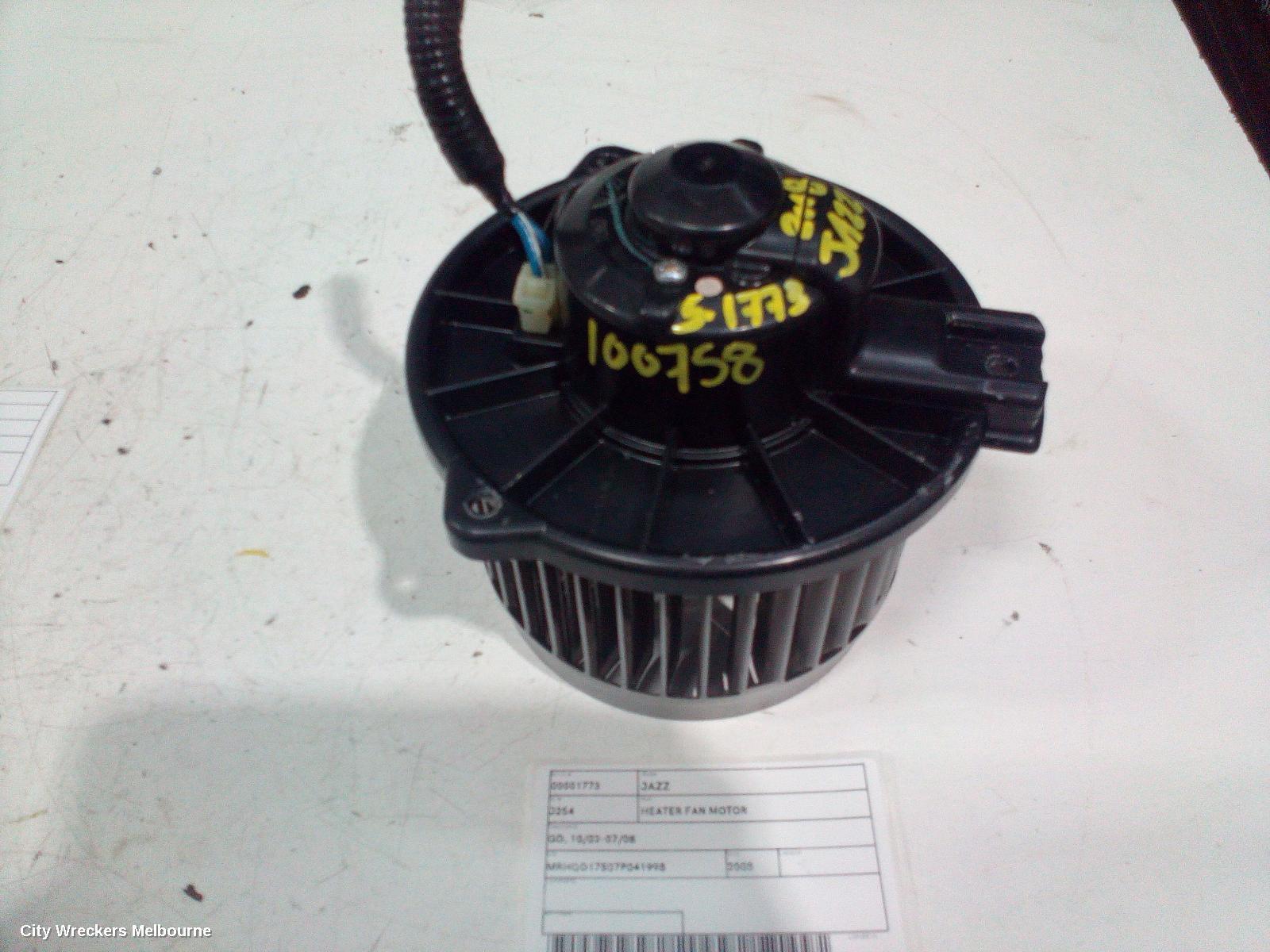HONDA JAZZ 2008 Heater Fan Motor
