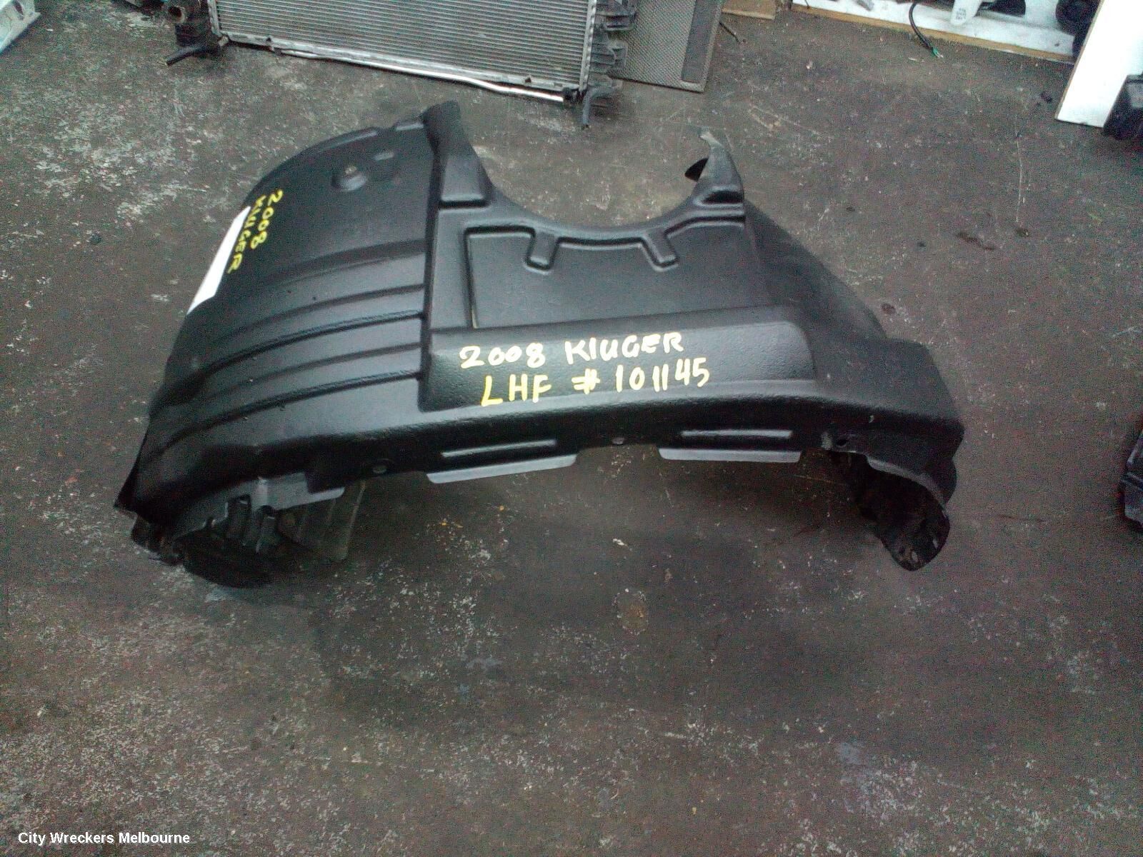 TOYOTA KLUGER 2008 Left Guard Liner