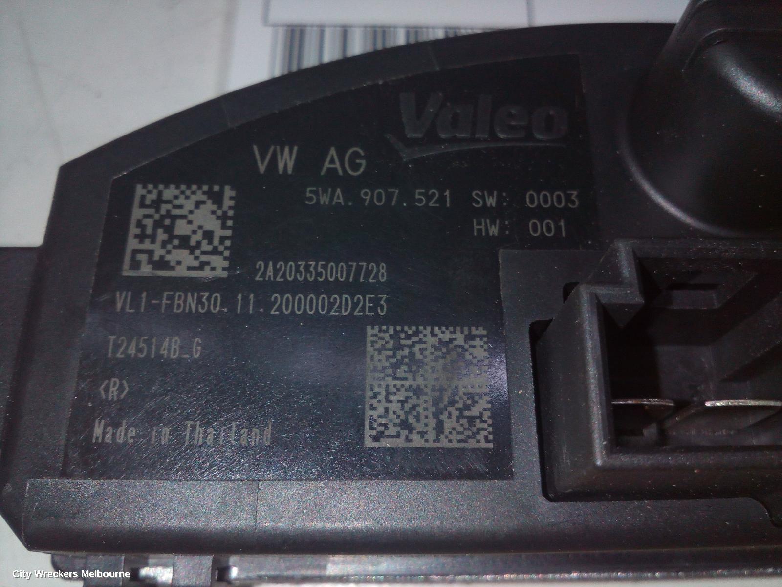 VOLKSWAGEN TIGUAN 2021 Fan Speed Resistor