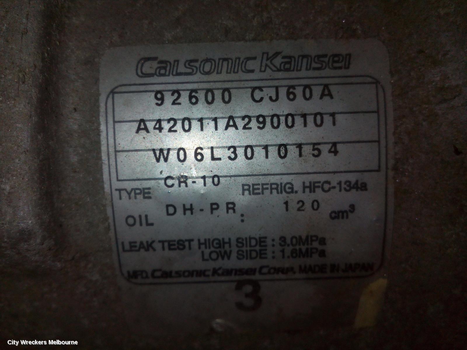 NISSAN TIIDA 2007 A/C Compressor