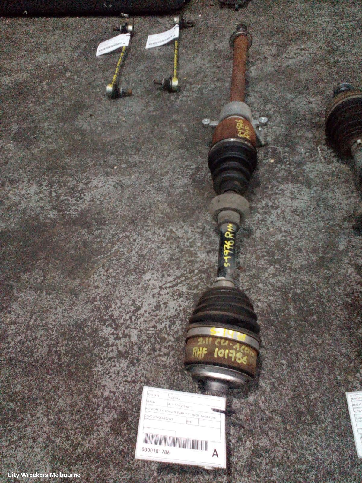 HONDA ACCORD 2011 Right Driveshaft