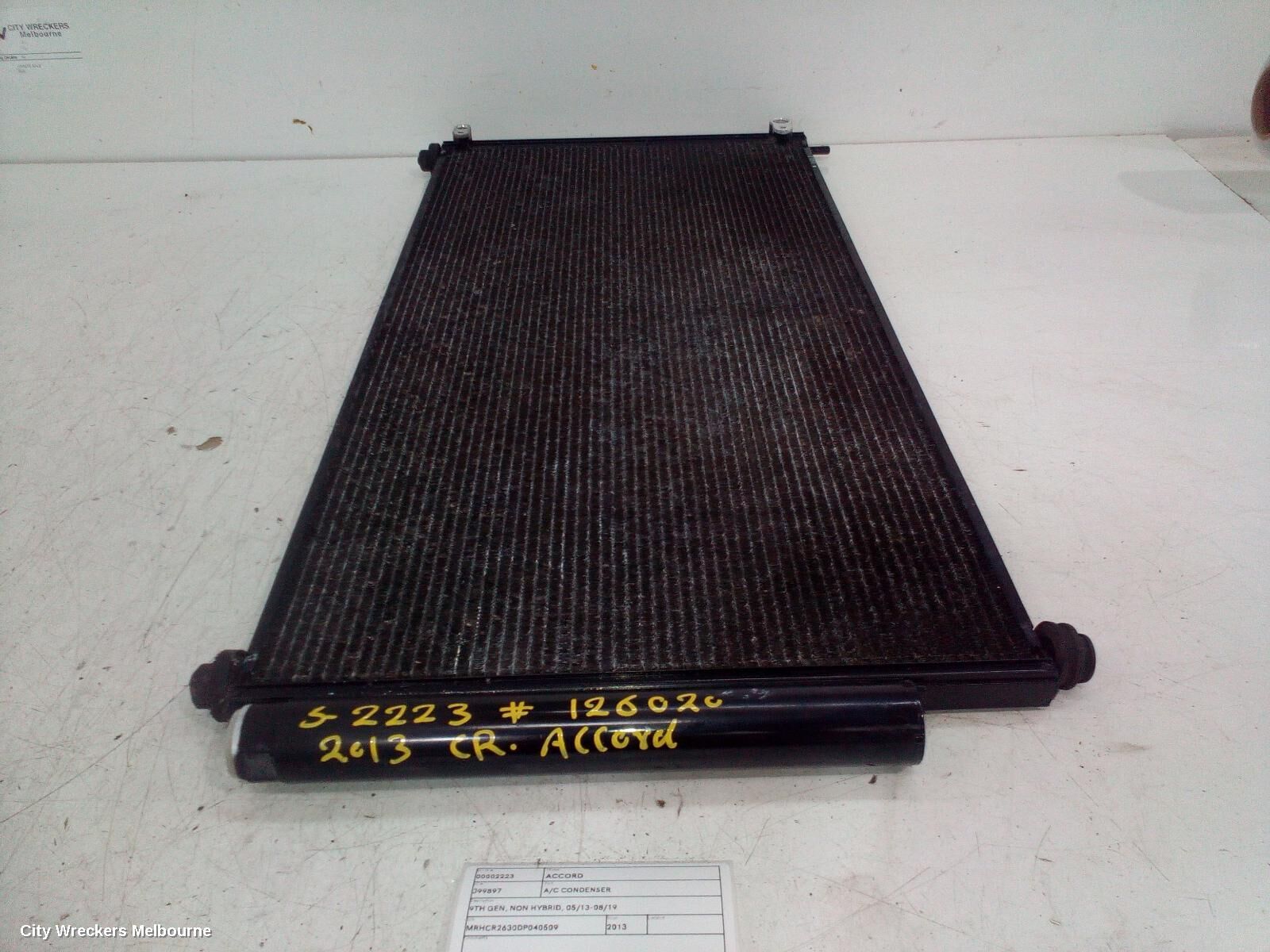 HONDA ACCORD 2013 A/C Condenser