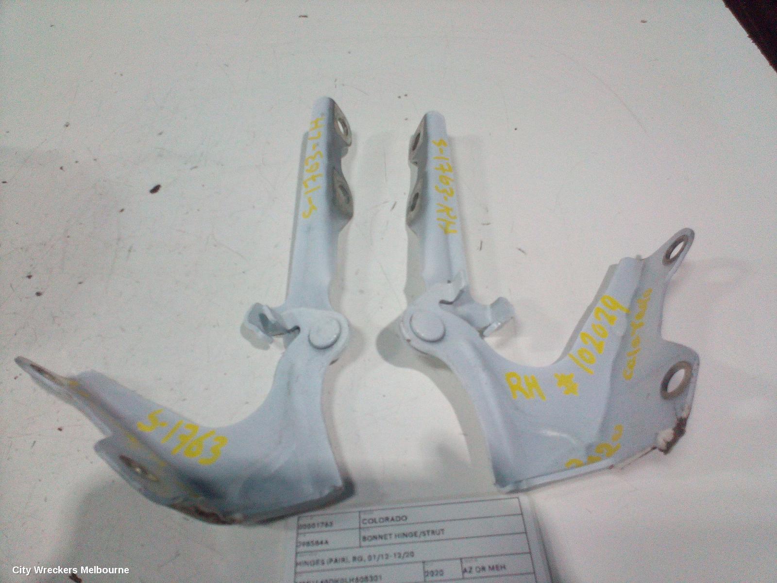HOLDEN COLORADO 2020 Bonnet Hinge/Strut