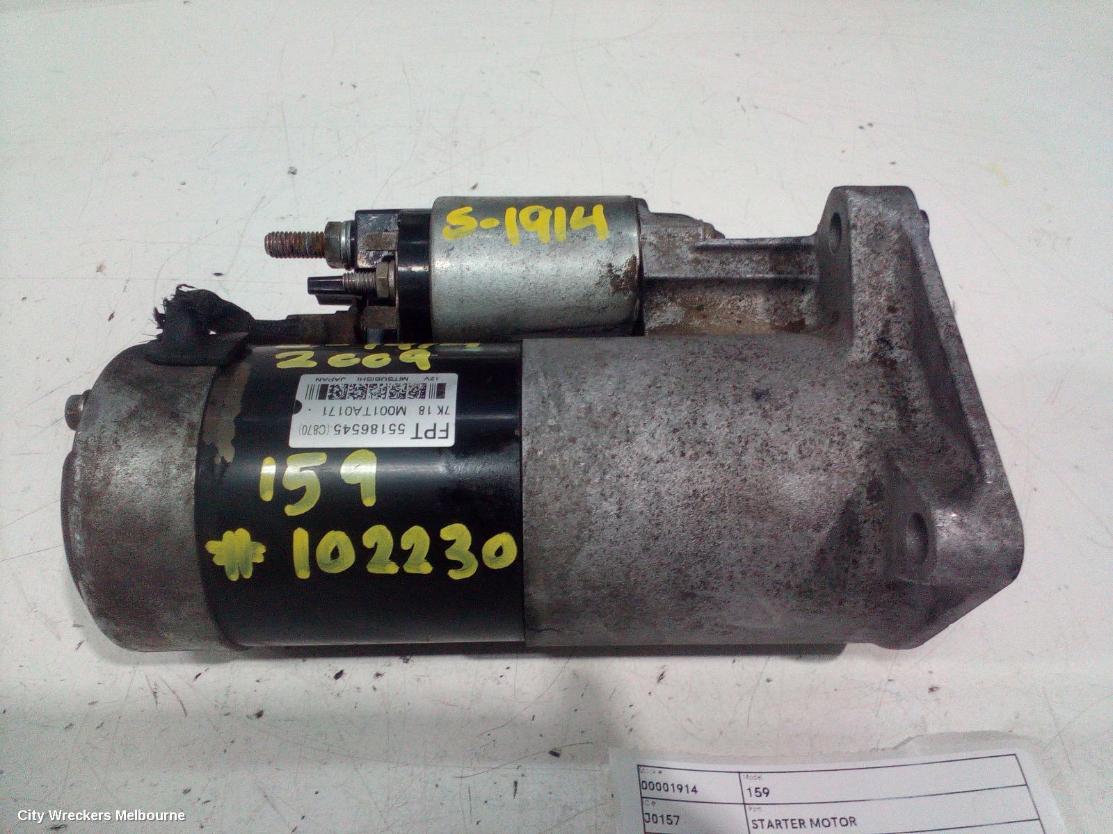 ALFA ROMEO 159 2009 Starter