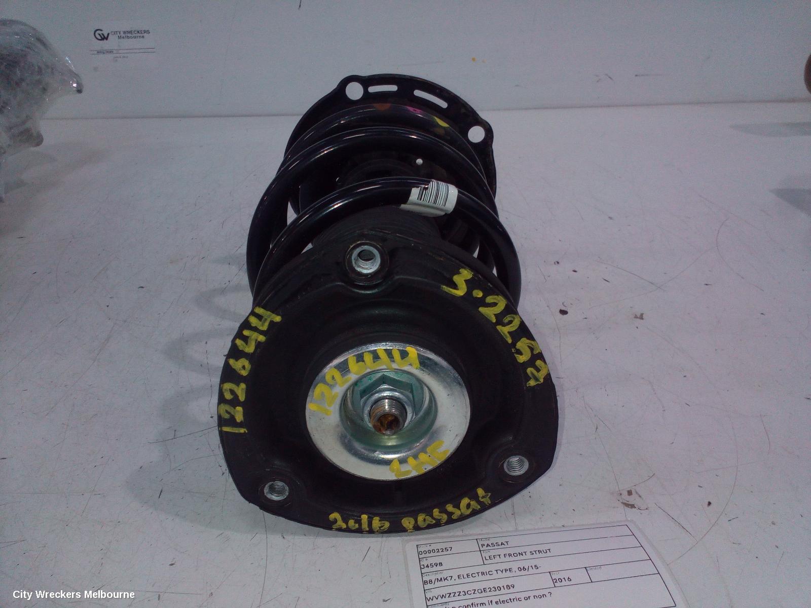 VOLKSWAGEN PASSAT 2016 Left Front Strut