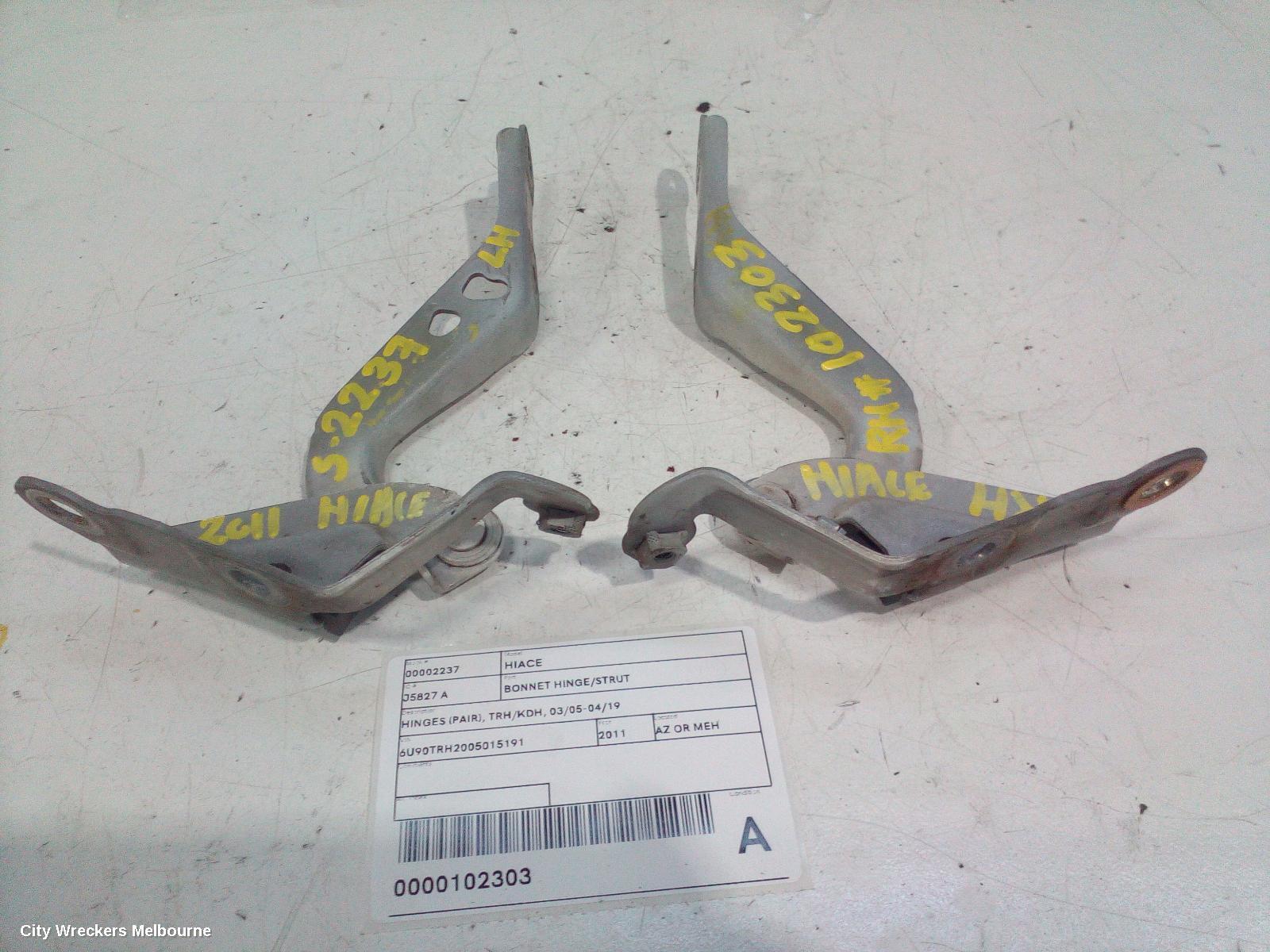 TOYOTA HIACE 2011 Bonnet Hinge/Strut