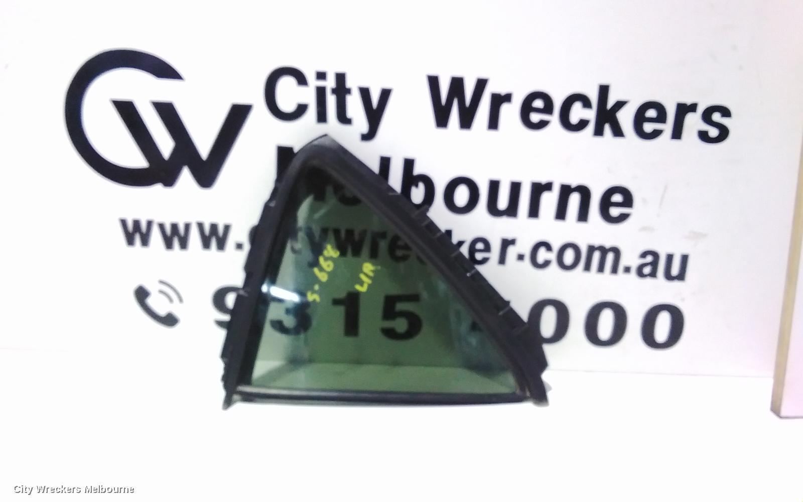 TOYOTA PRIUS 2012 Left Rear 1/4 Door Glass