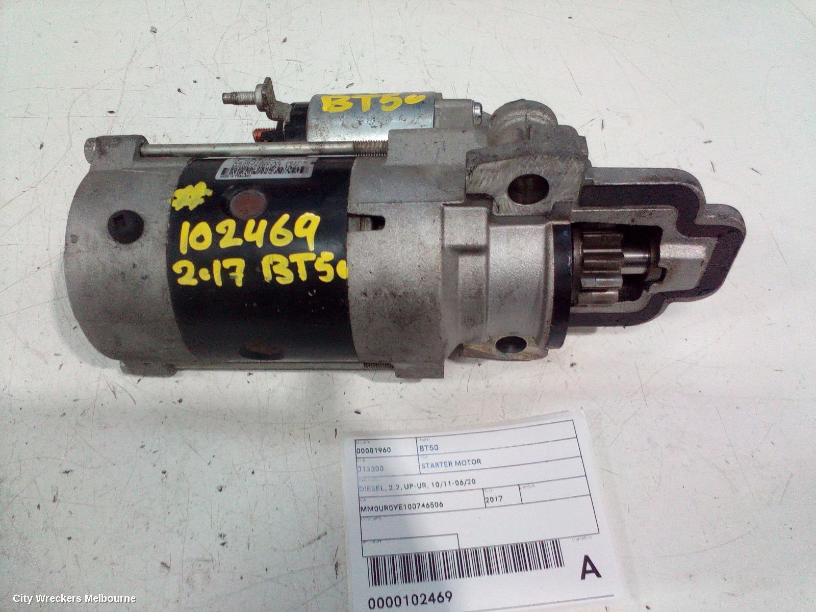 MAZDA BT50 2017 Starter