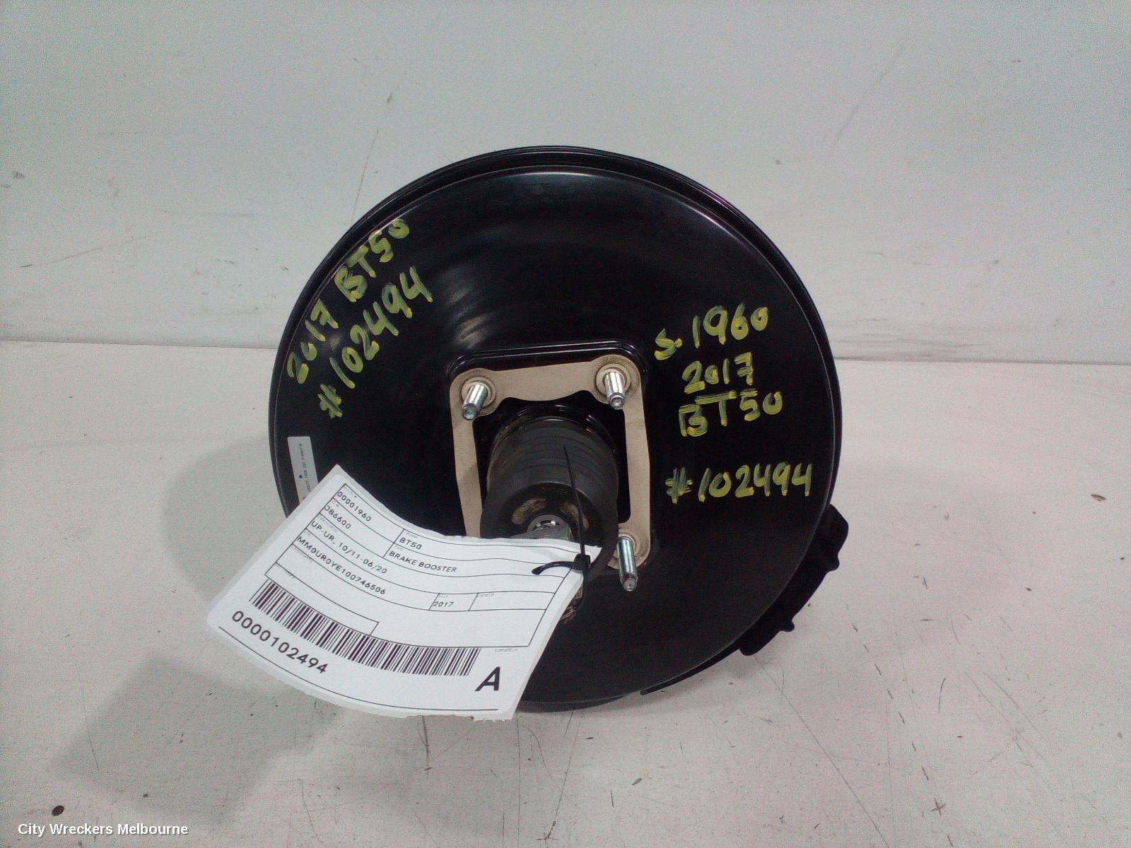 MAZDA BT50 2017 Brake Booster
