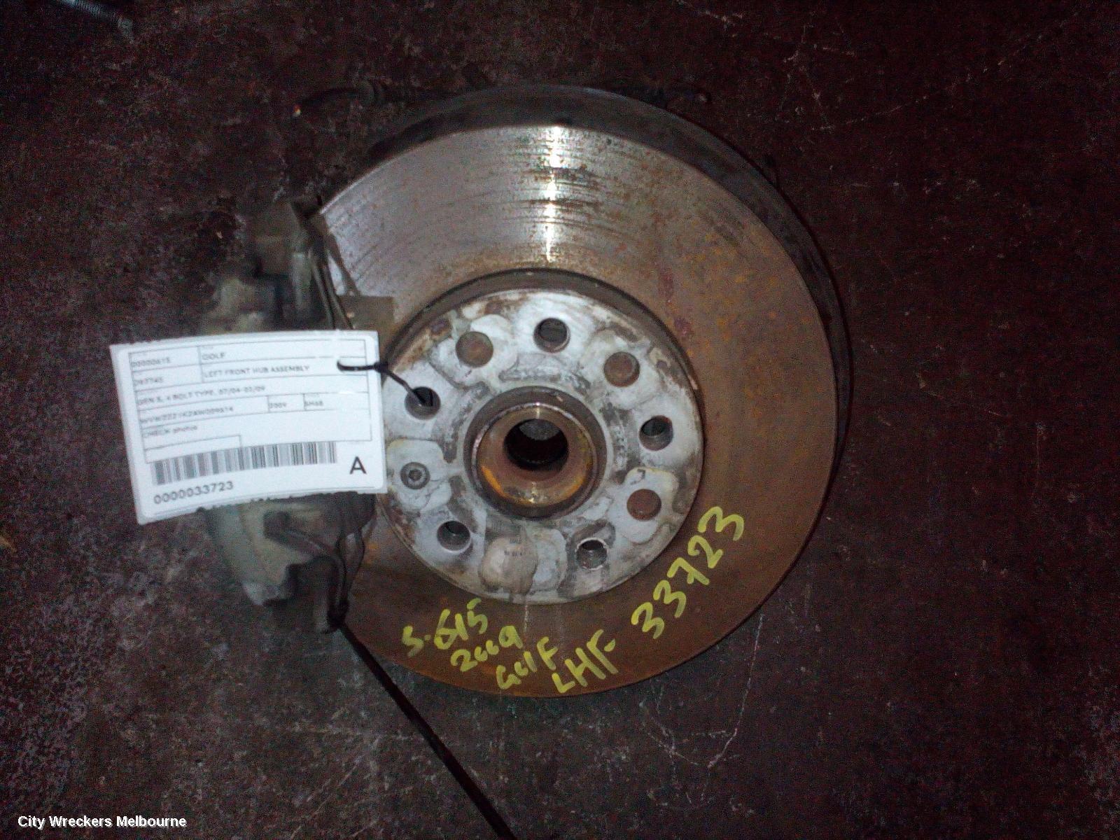 VOLKSWAGEN GOLF 2009 Left Front Hub Assembly