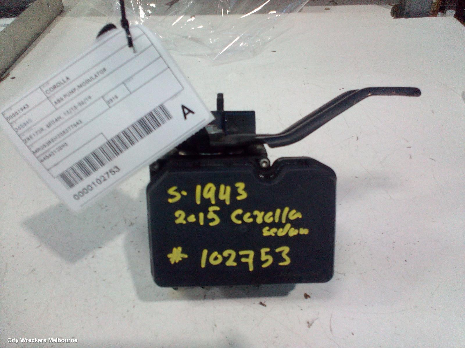 TOYOTA COROLLA 2015 Abs Pump/Modulator