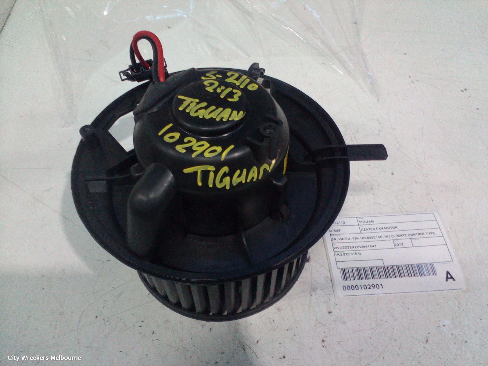 VOLKSWAGEN TIGUAN 2013 Heater Fan Motor