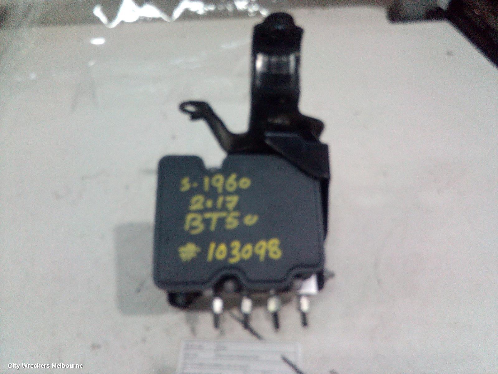 MAZDA BT50 2017 Abs Pump/Modulator