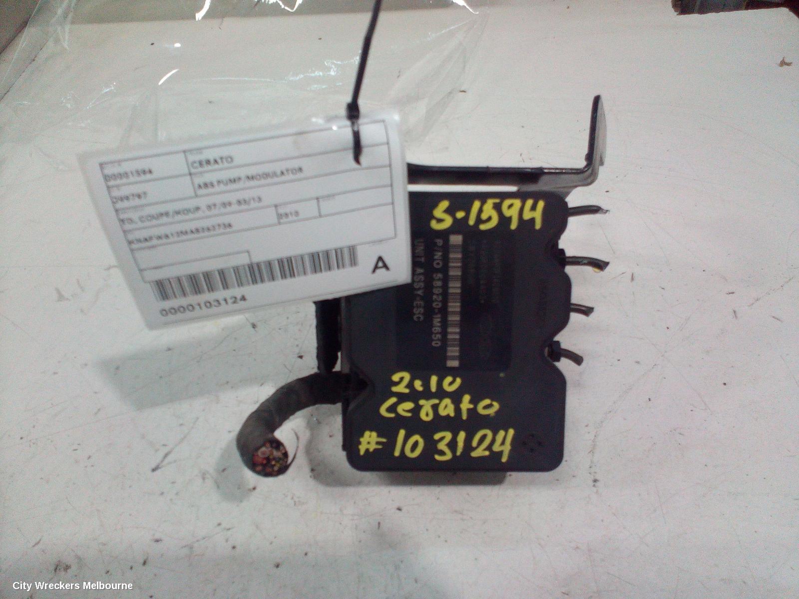 KIA CERATO 2010 Abs Pump/Modulator