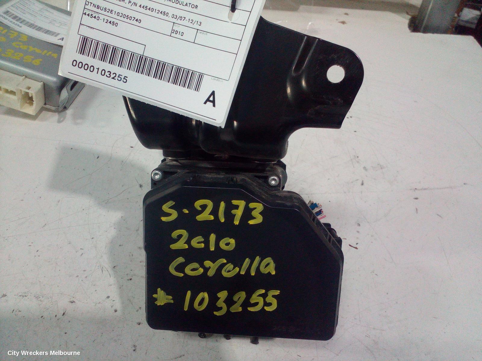 TOYOTA COROLLA 2010 Abs Pump/Modulator