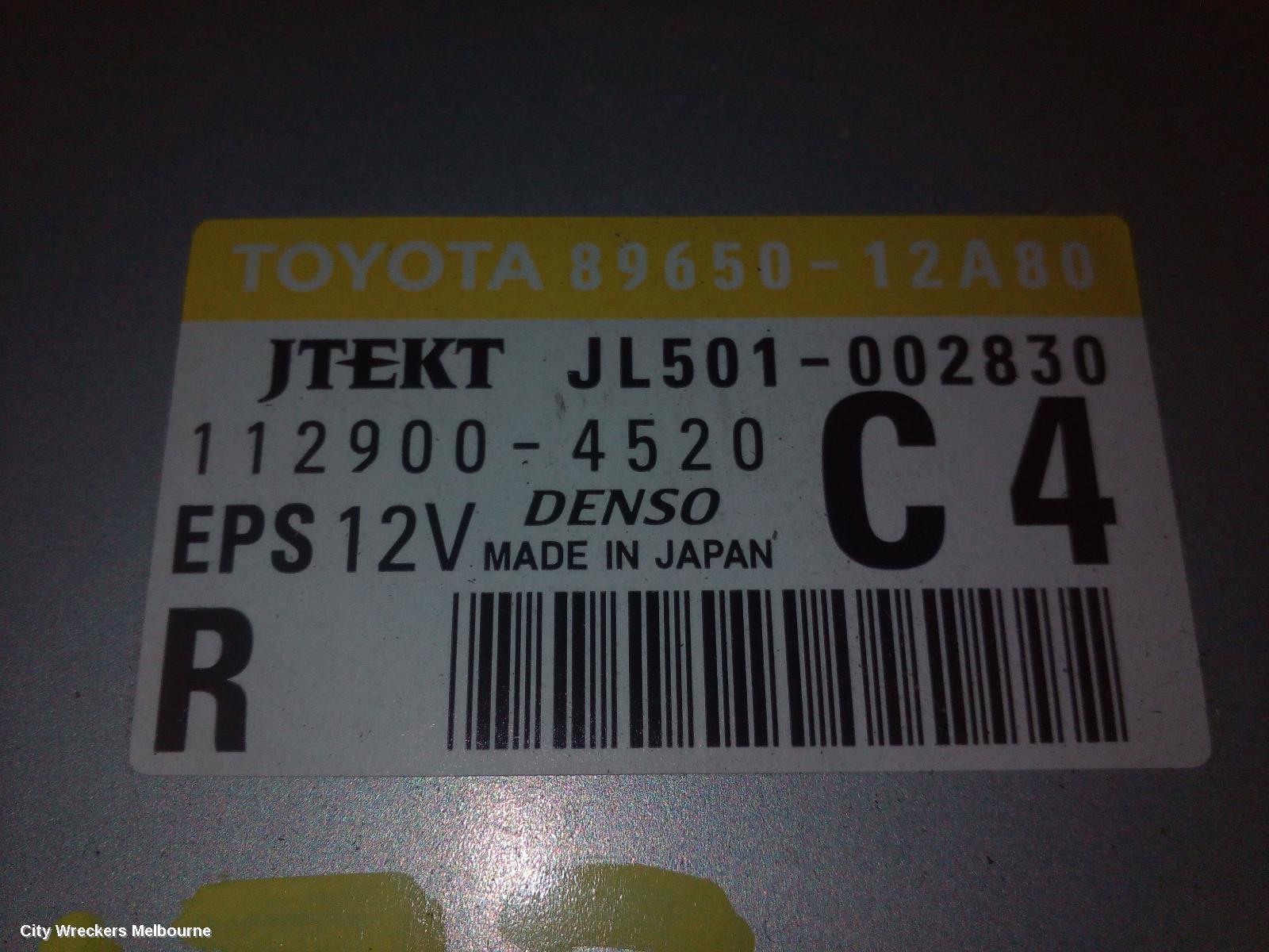 TOYOTA COROLLA 2010 Ecu