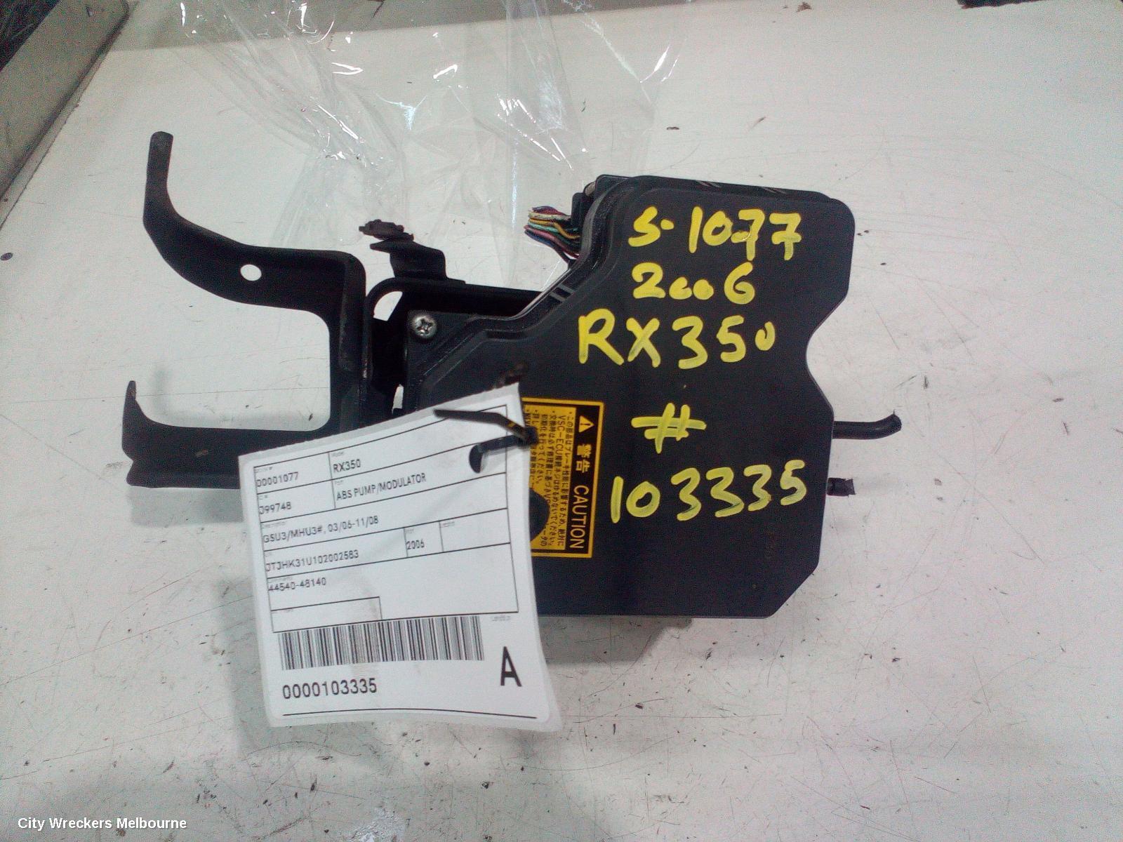 LEXUS RX SERIES 2006 Abs Pump/Modulator
