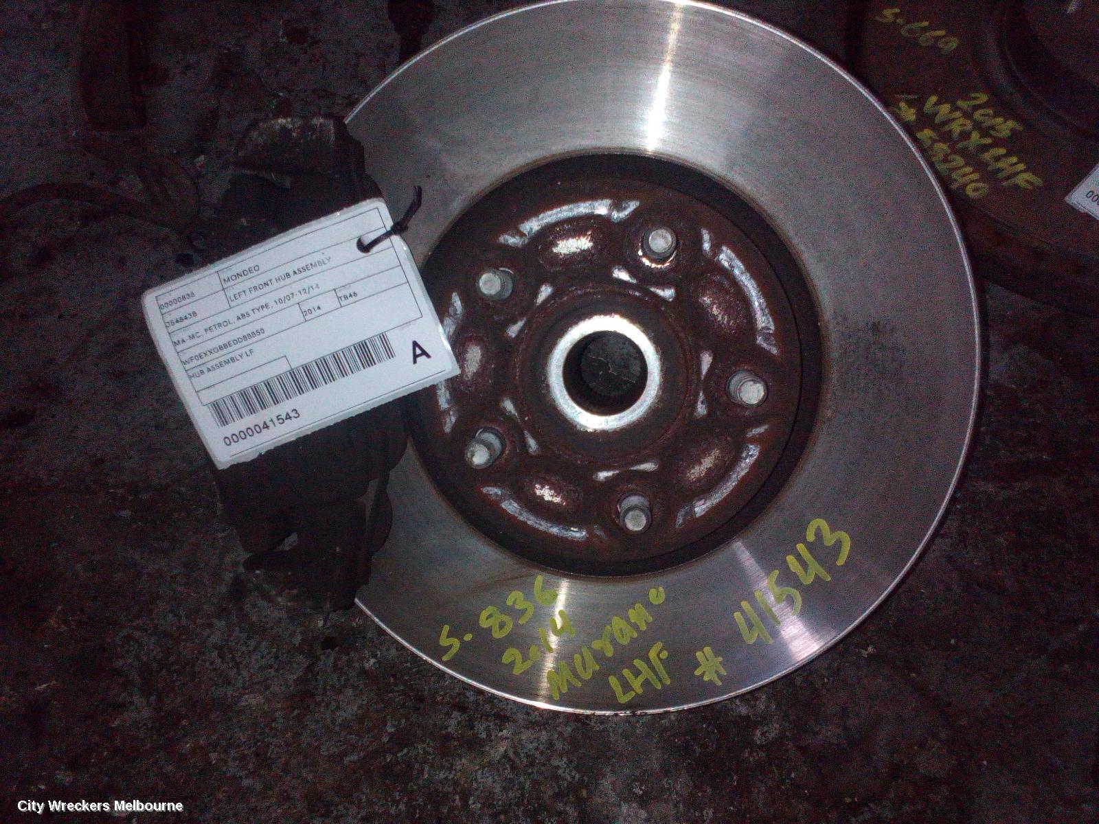 FORD MONDEO 2014 Left Front Hub Assembly