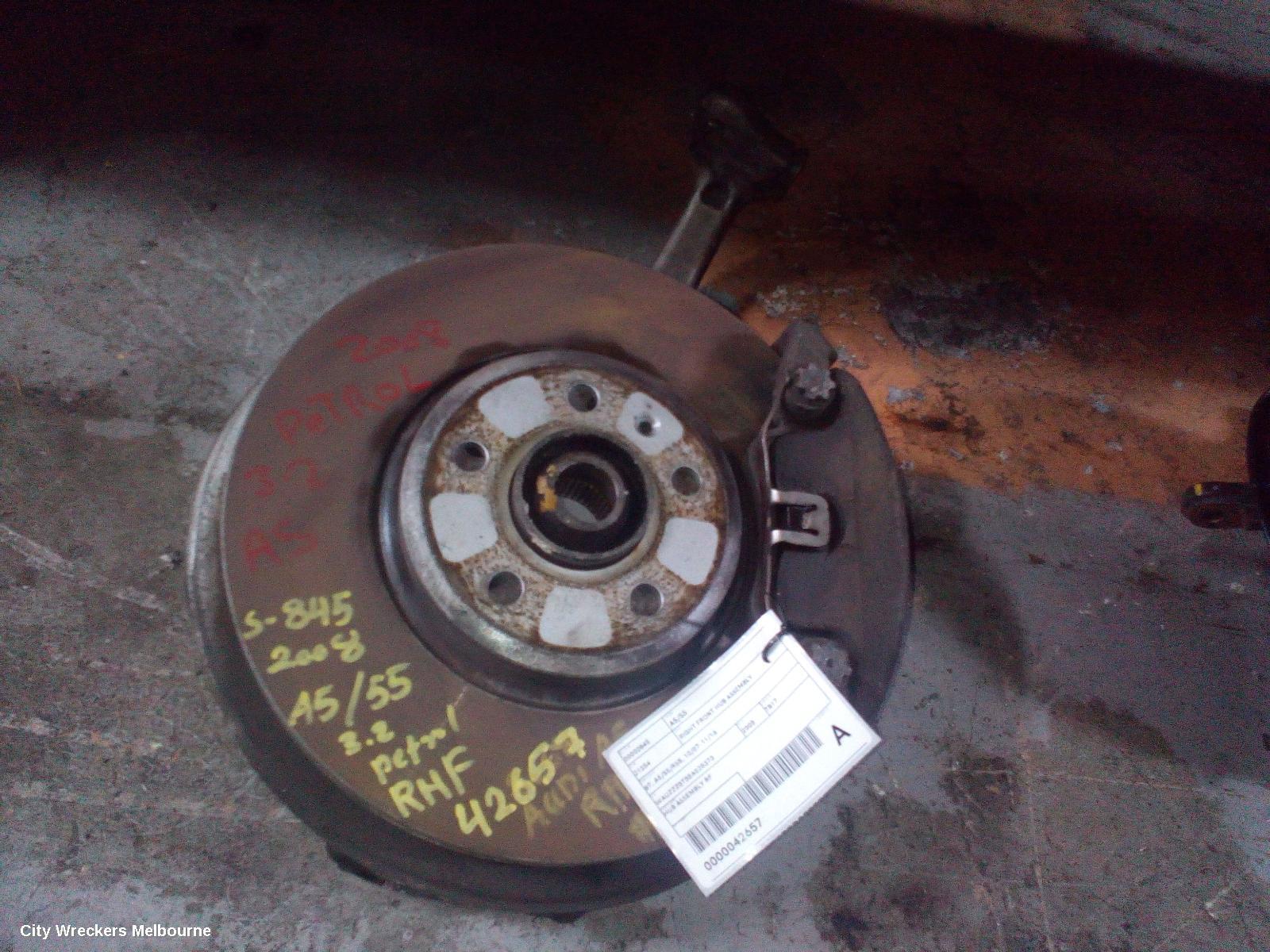AUDI A5 2008 Right Front Hub Assembly