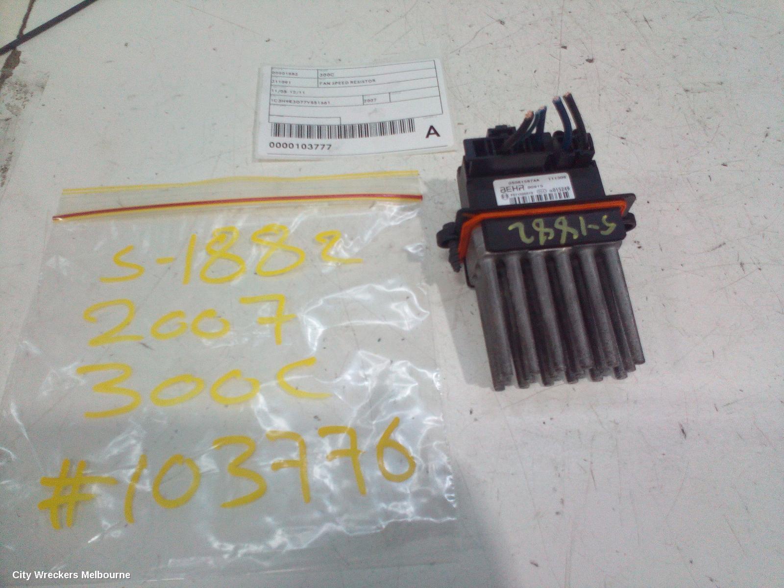 CHRYSLER 300C 2007 Fan Speed Resistor