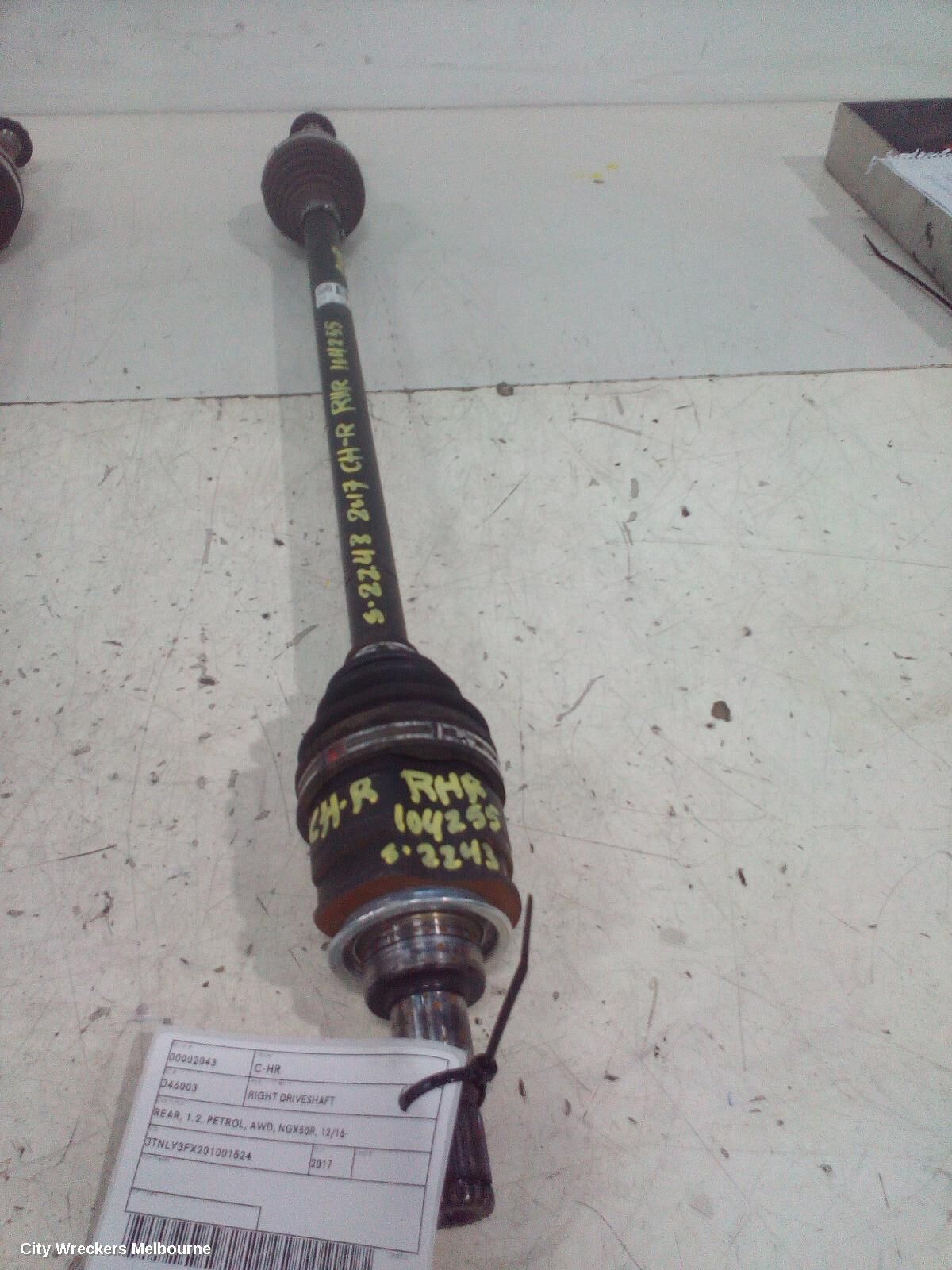 TOYOTA C-HR 2017 Right Driveshaft
