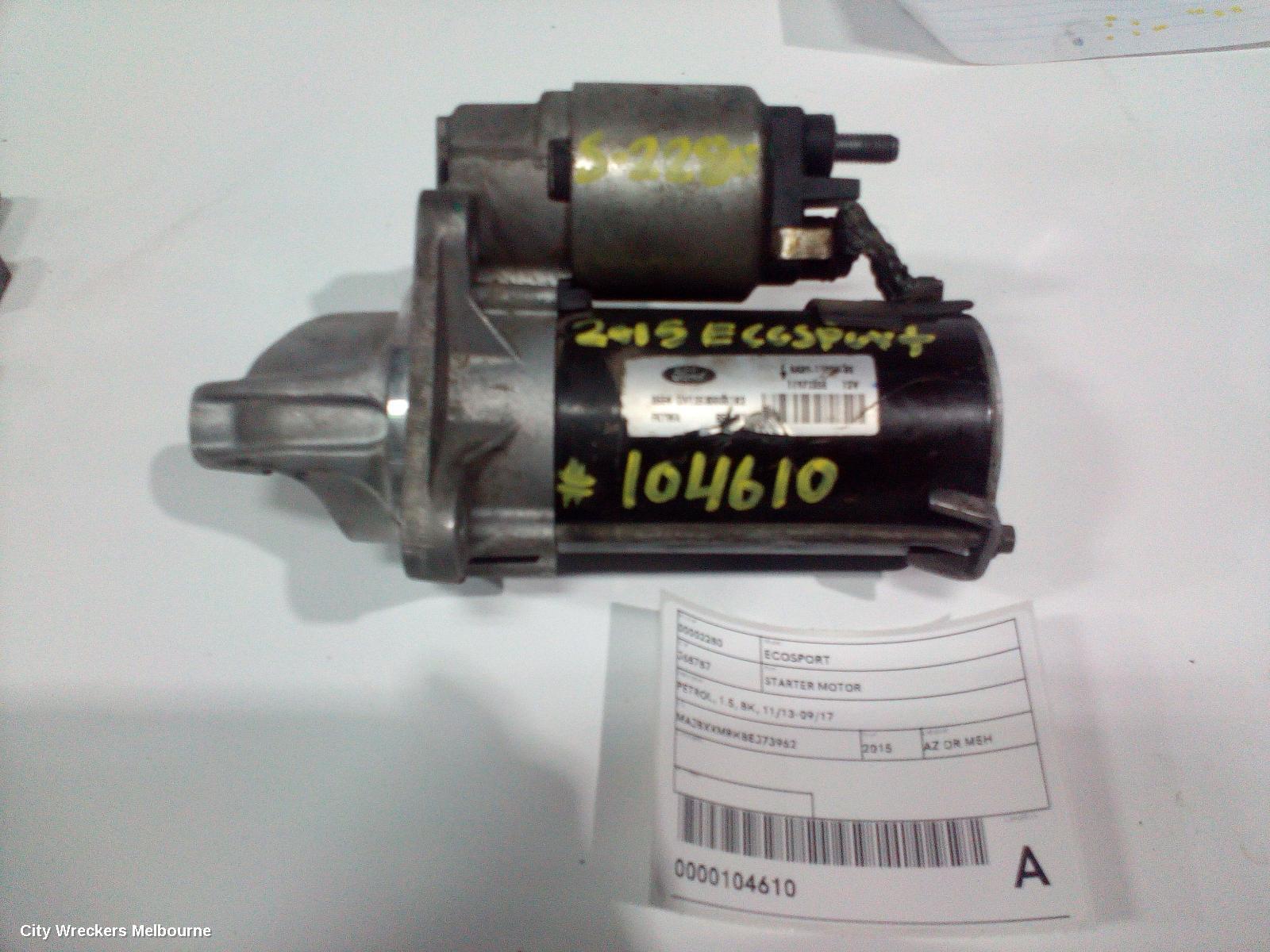 FORD ECOSPORT 2015 Starter