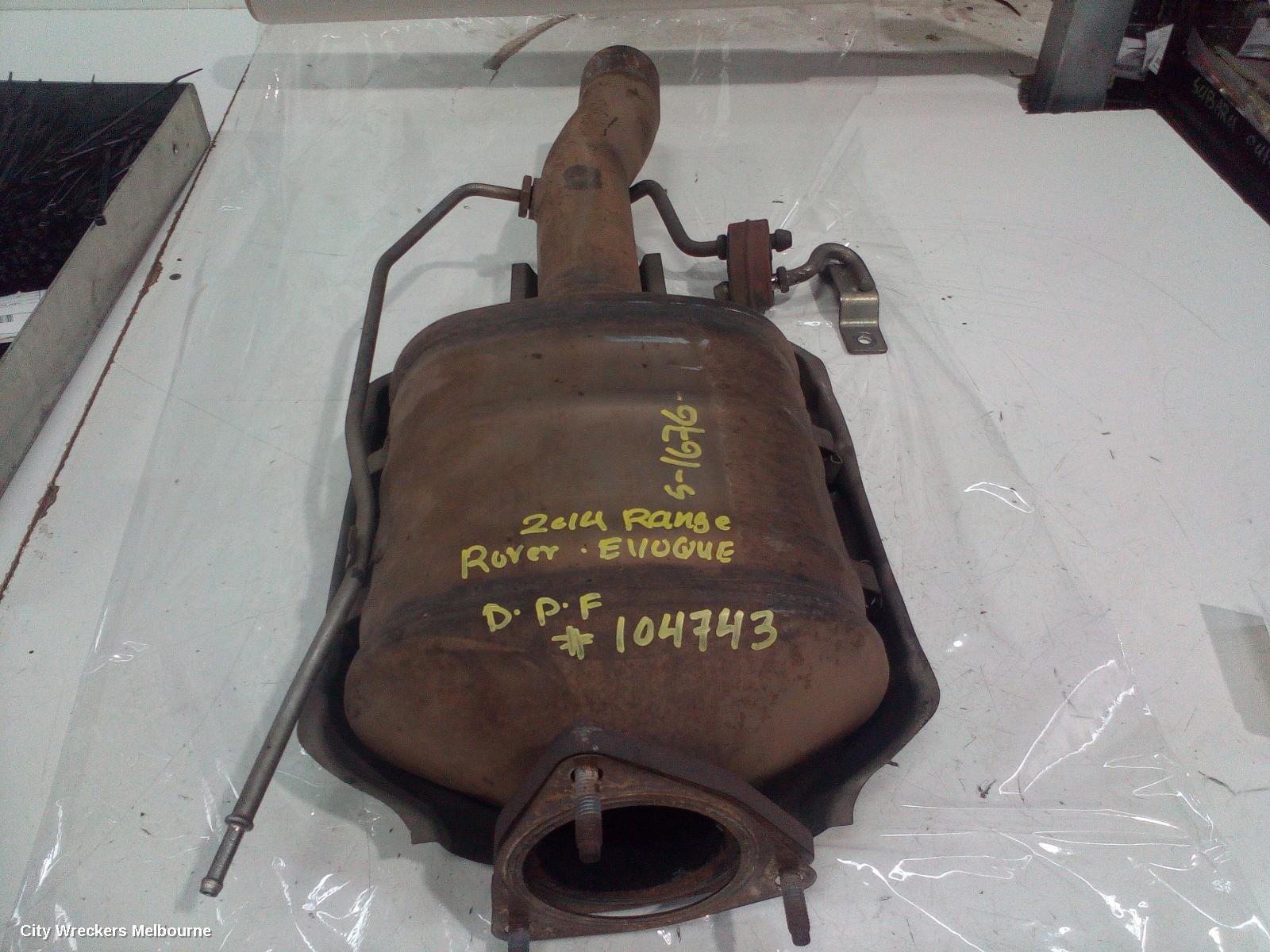 LAND ROVER RANGEROVER EVOQUE 2014 Particulate Filter/Dpf