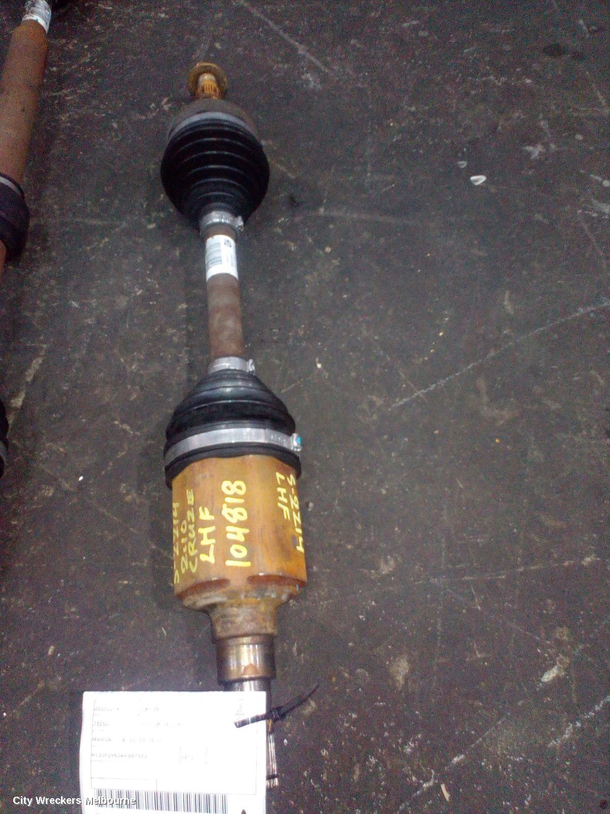 HOLDEN CRUZE 2010 Left Driveshaft