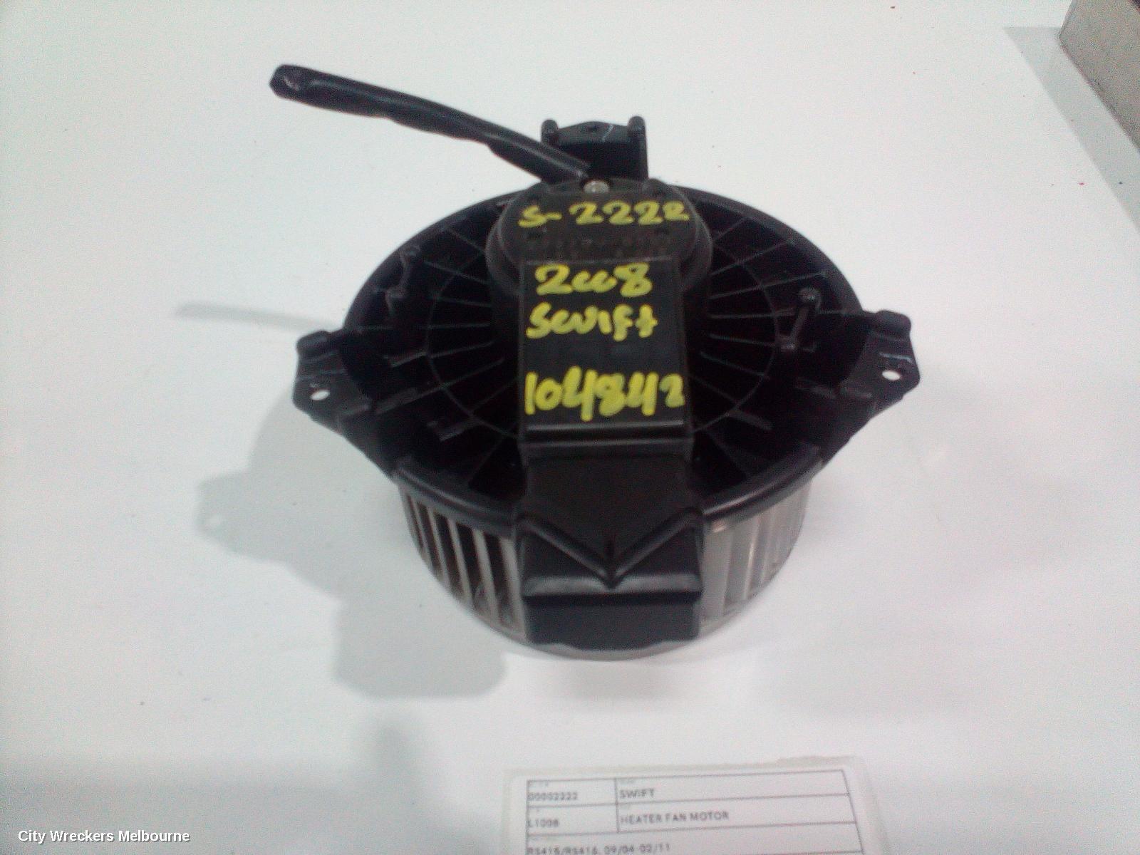 SUZUKI SWIFT 2008 Heater Fan Motor