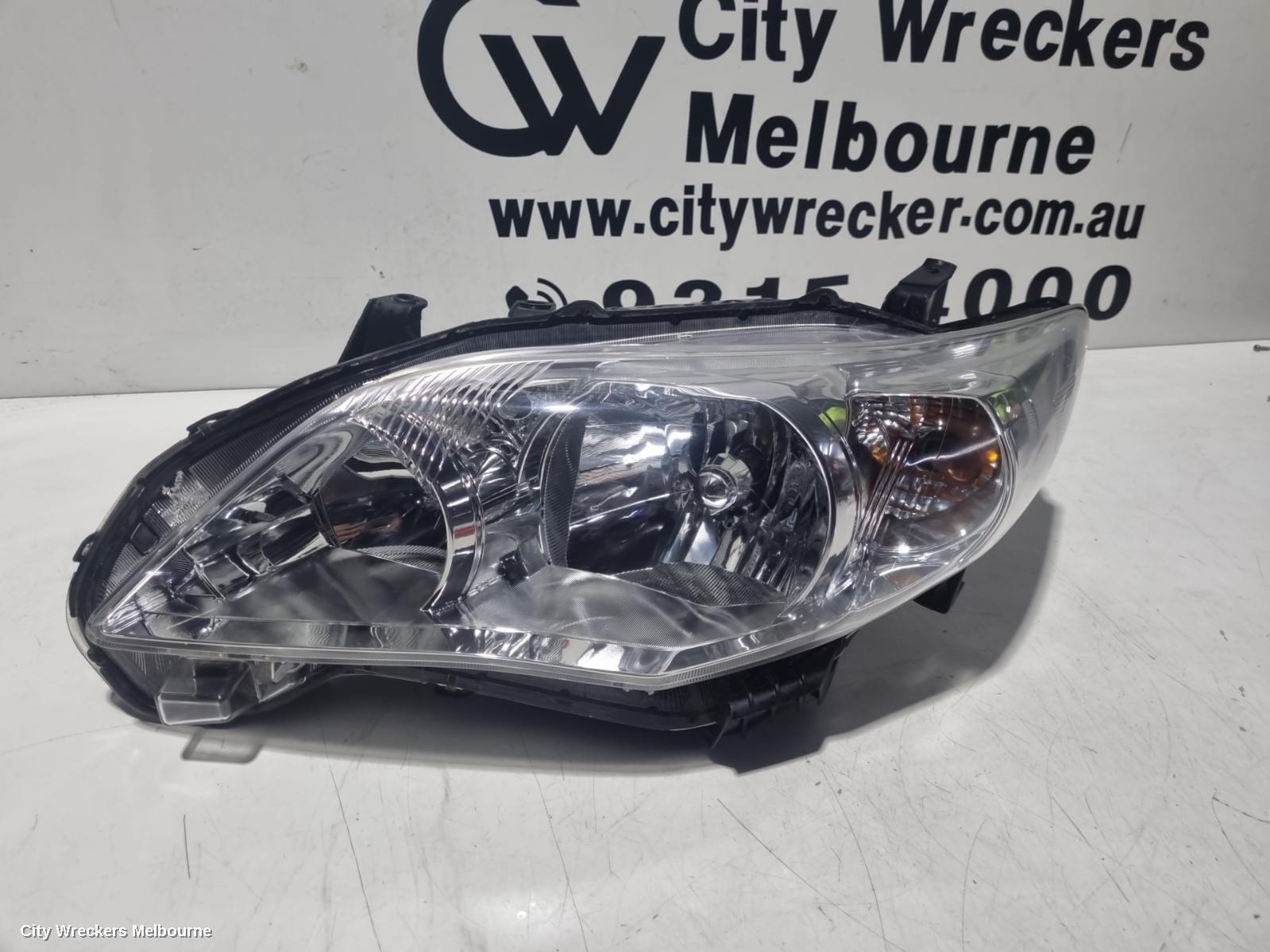 TOYOTA COROLLA 2011 Left Headlamp