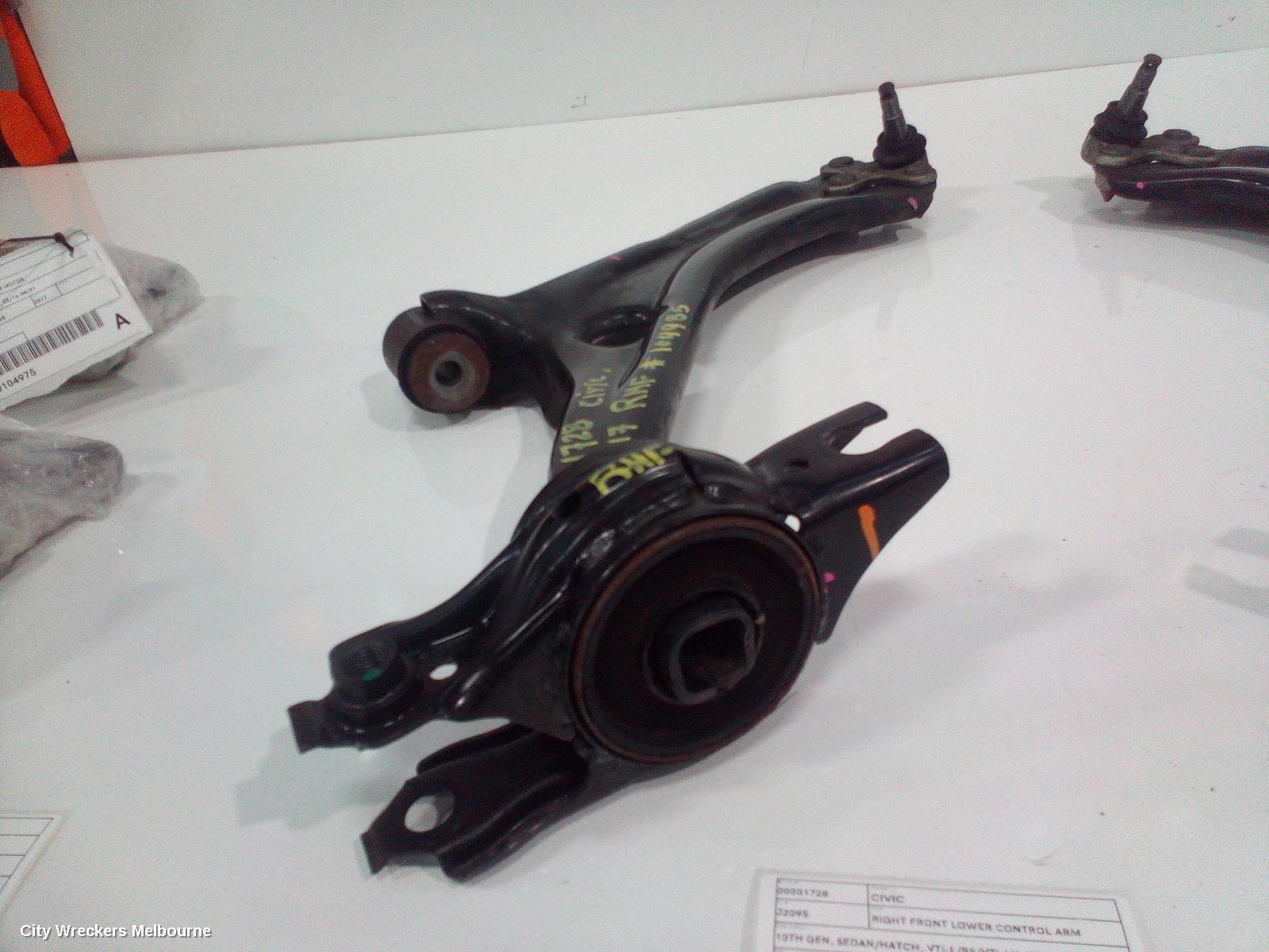 HONDA CIVIC 2017 Right Front Lower Control Arm