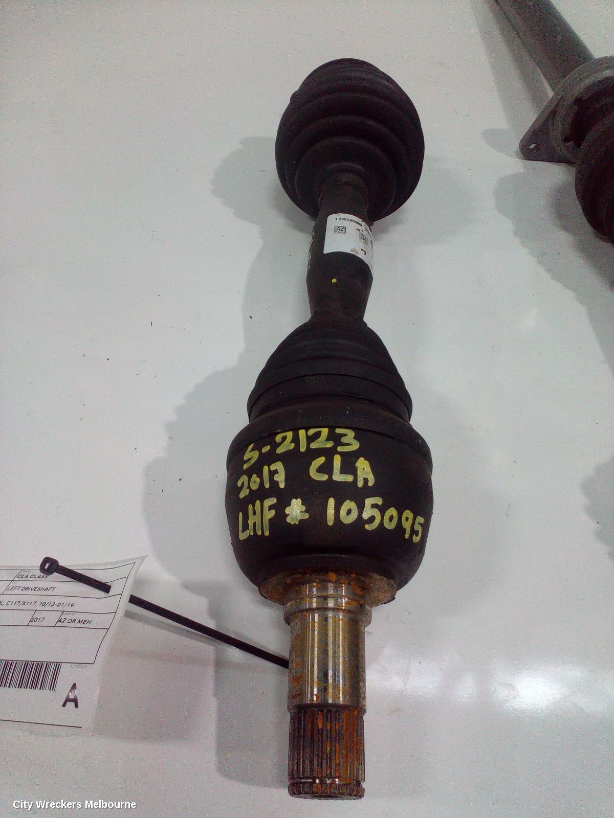 MERCEDES CLA CLASS 2017 Left Driveshaft