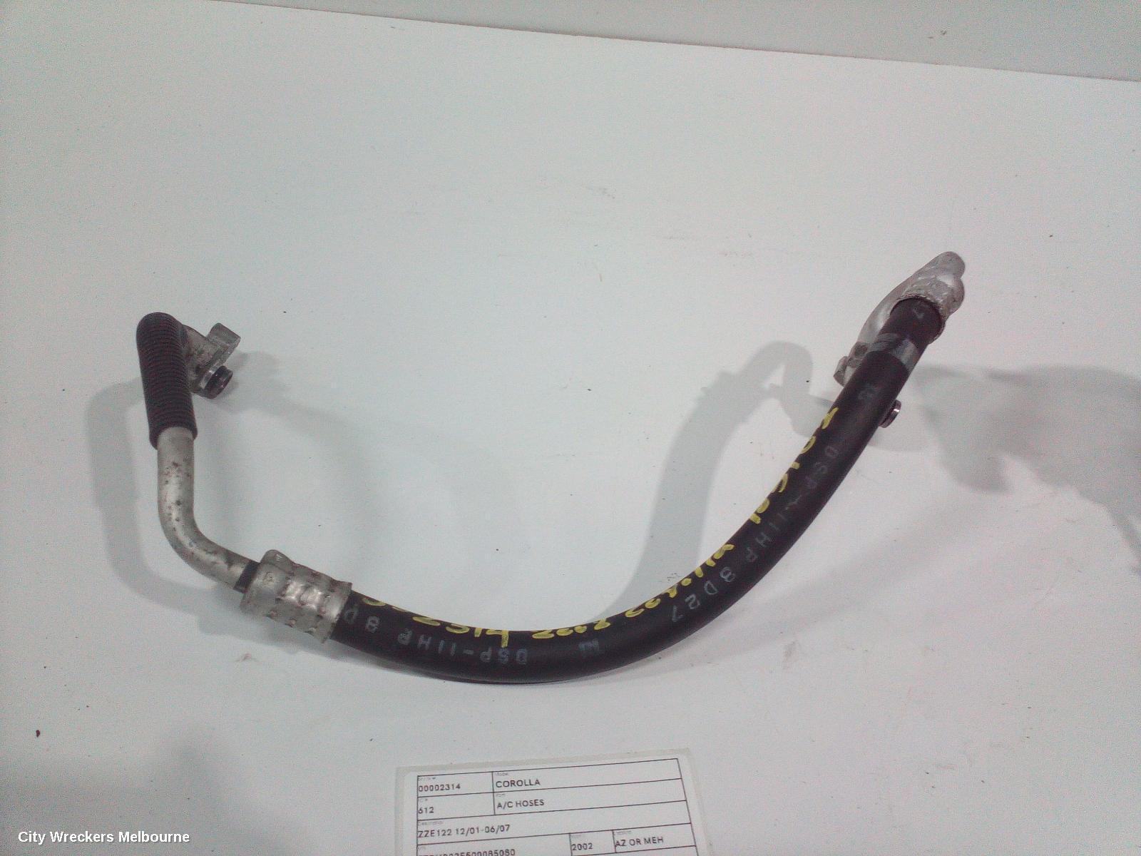 TOYOTA COROLLA 2002 A/C Hoses