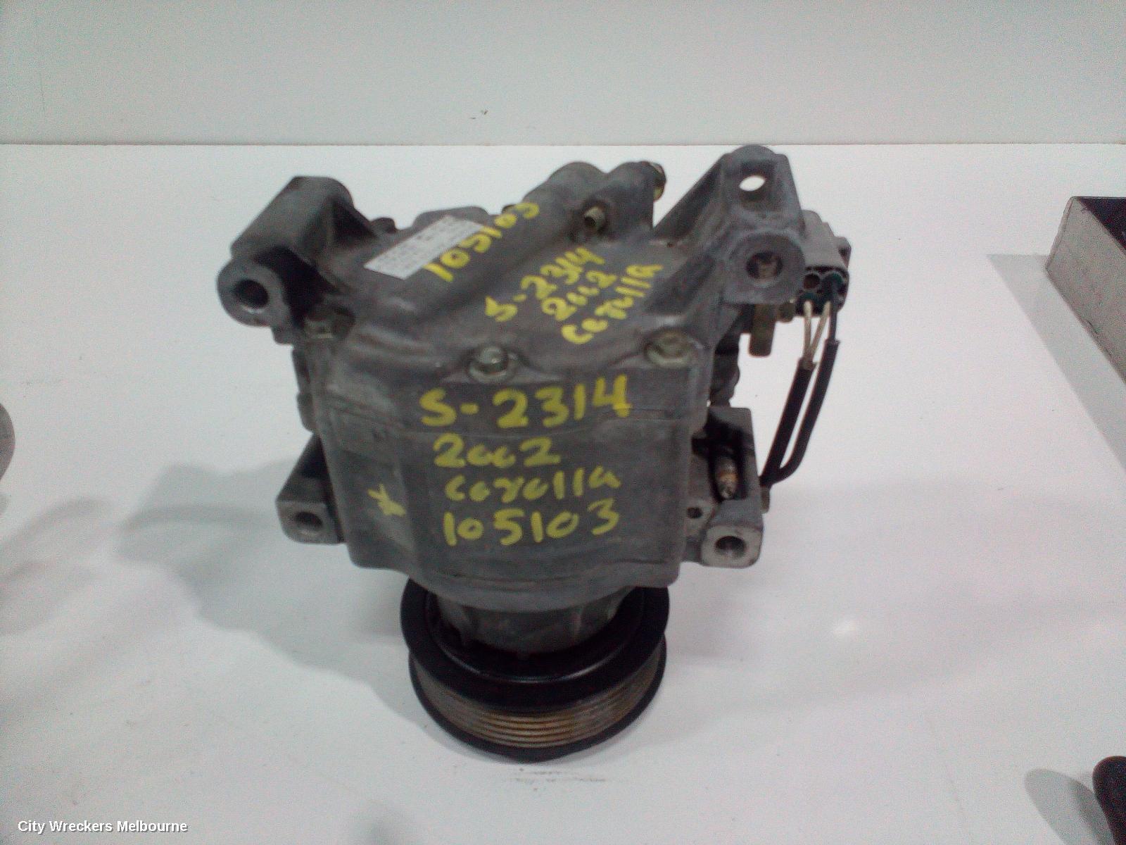 TOYOTA COROLLA 2002 A/C Compressor