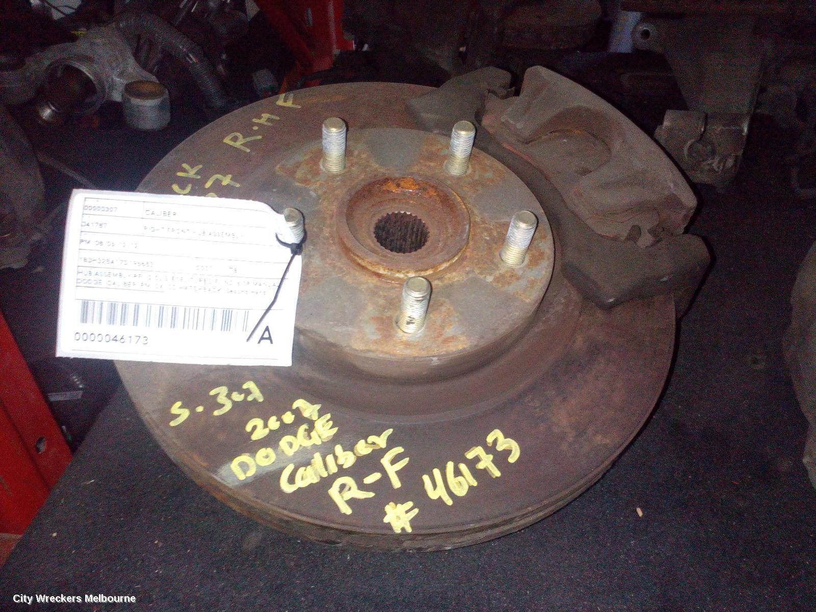 DODGE CALIBER 2007 Right Front Hub Assembly