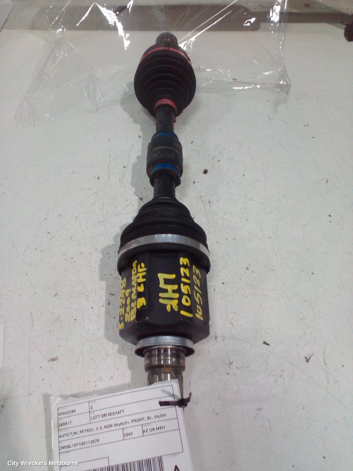 MAZDA 3 2009 Left Driveshaft