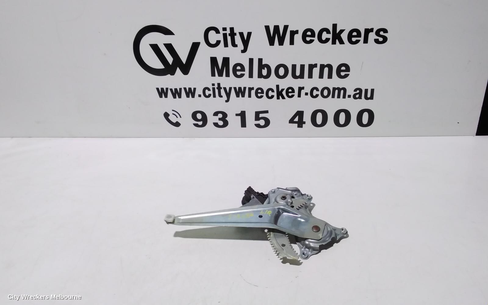 HOLDEN COLORADO 2017 Left Rear Wnd Reg/Motor
