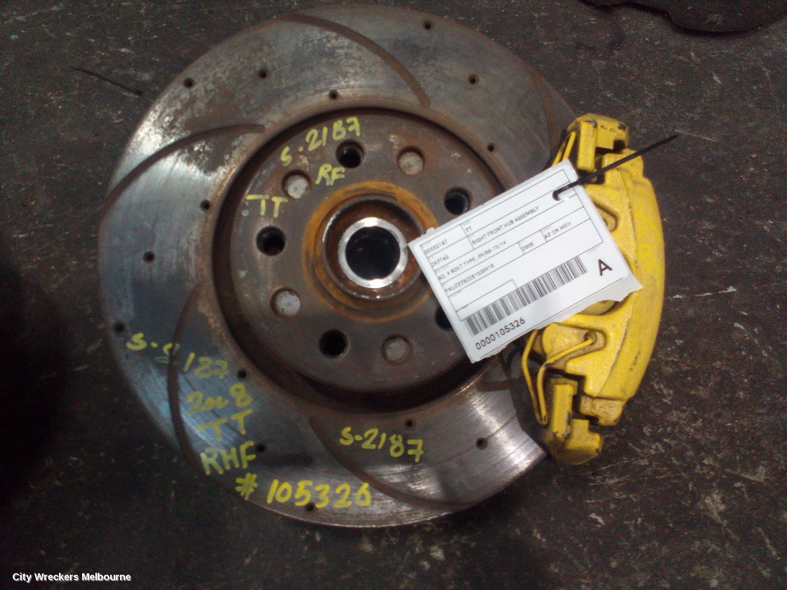 AUDI TT 2008 Right Front Hub Assembly