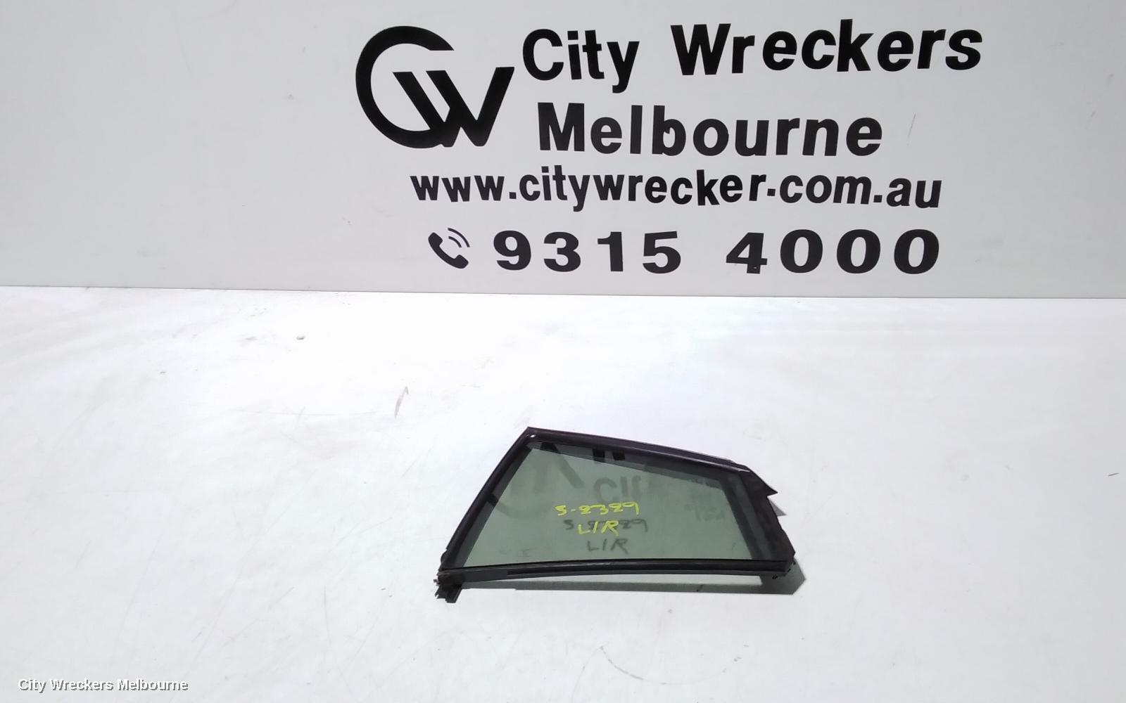 MAZDA 3 2009 Left Rear 1/4 Door Glass