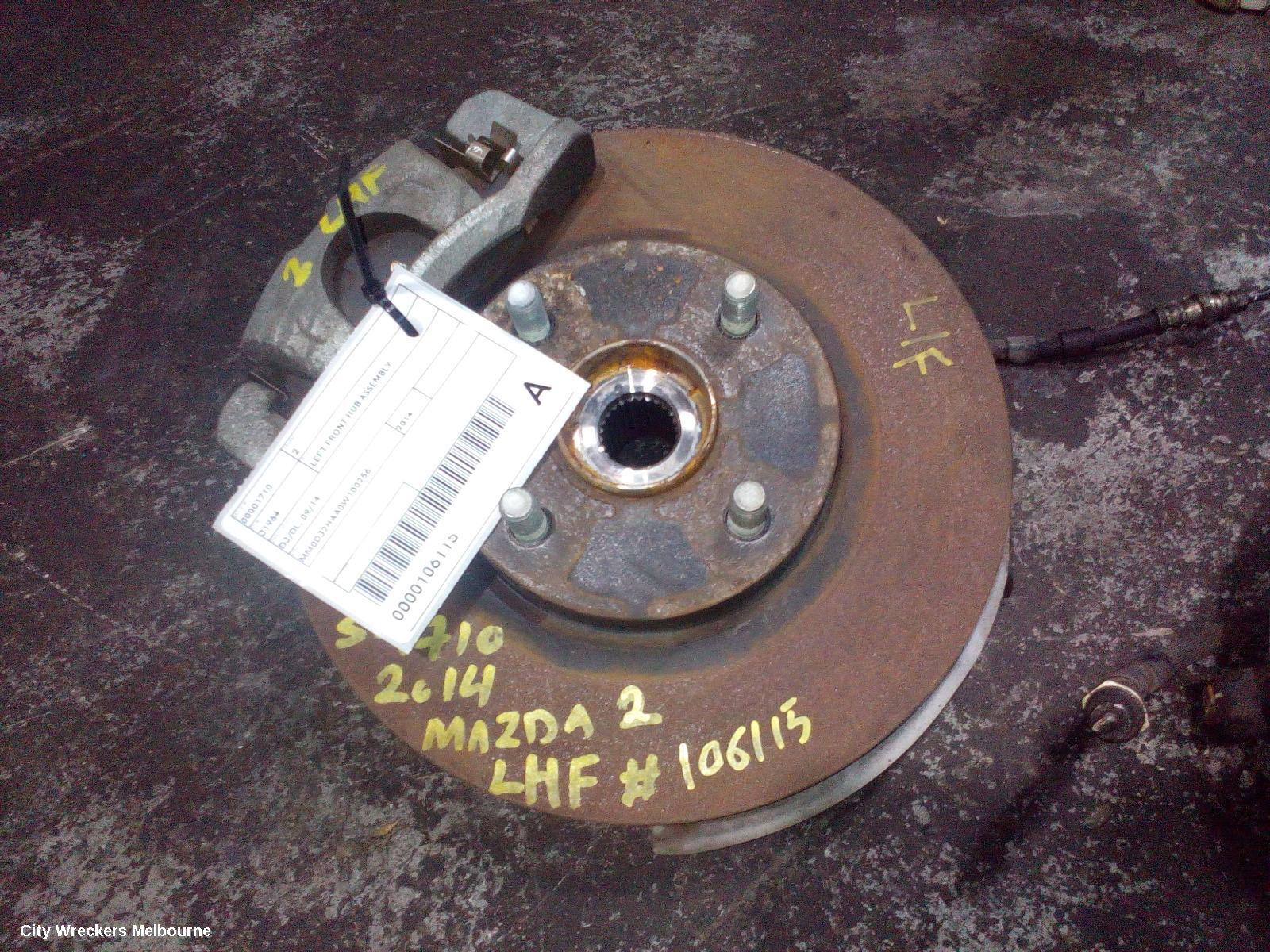 MAZDA 2 2014 Left Front Hub Assembly